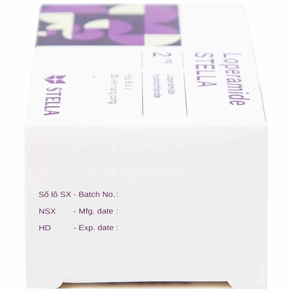 Hình ảnh Viên nang cứng Loperamide Stella 2mg giảm tiêu chảy cấp (5 vỉ x 10 viên)