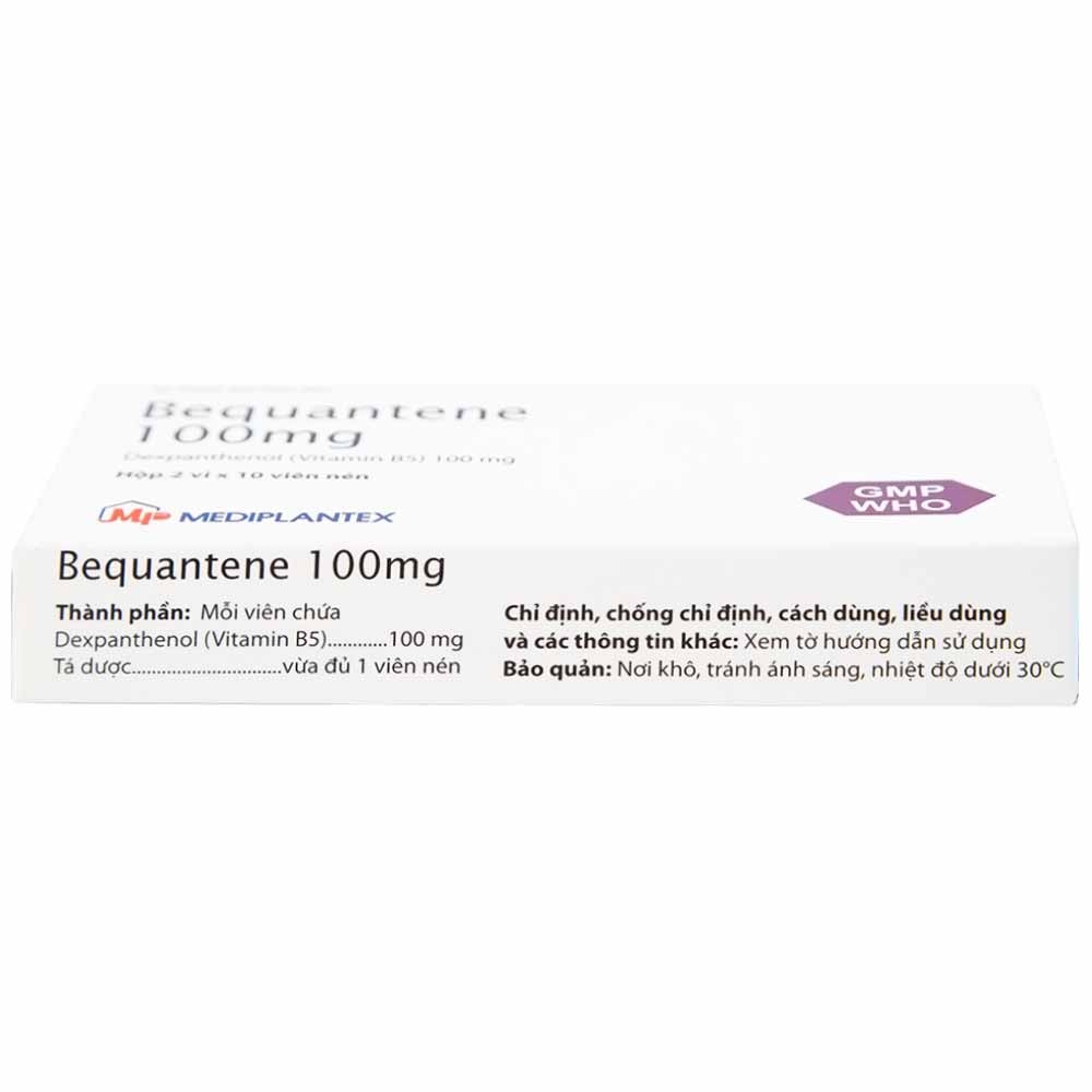 Hình ảnh Thuốc Bequantene 100mg Mediplantex điều trị chứng rụng tóc lan tỏa (2 vỉ x 10 viên)