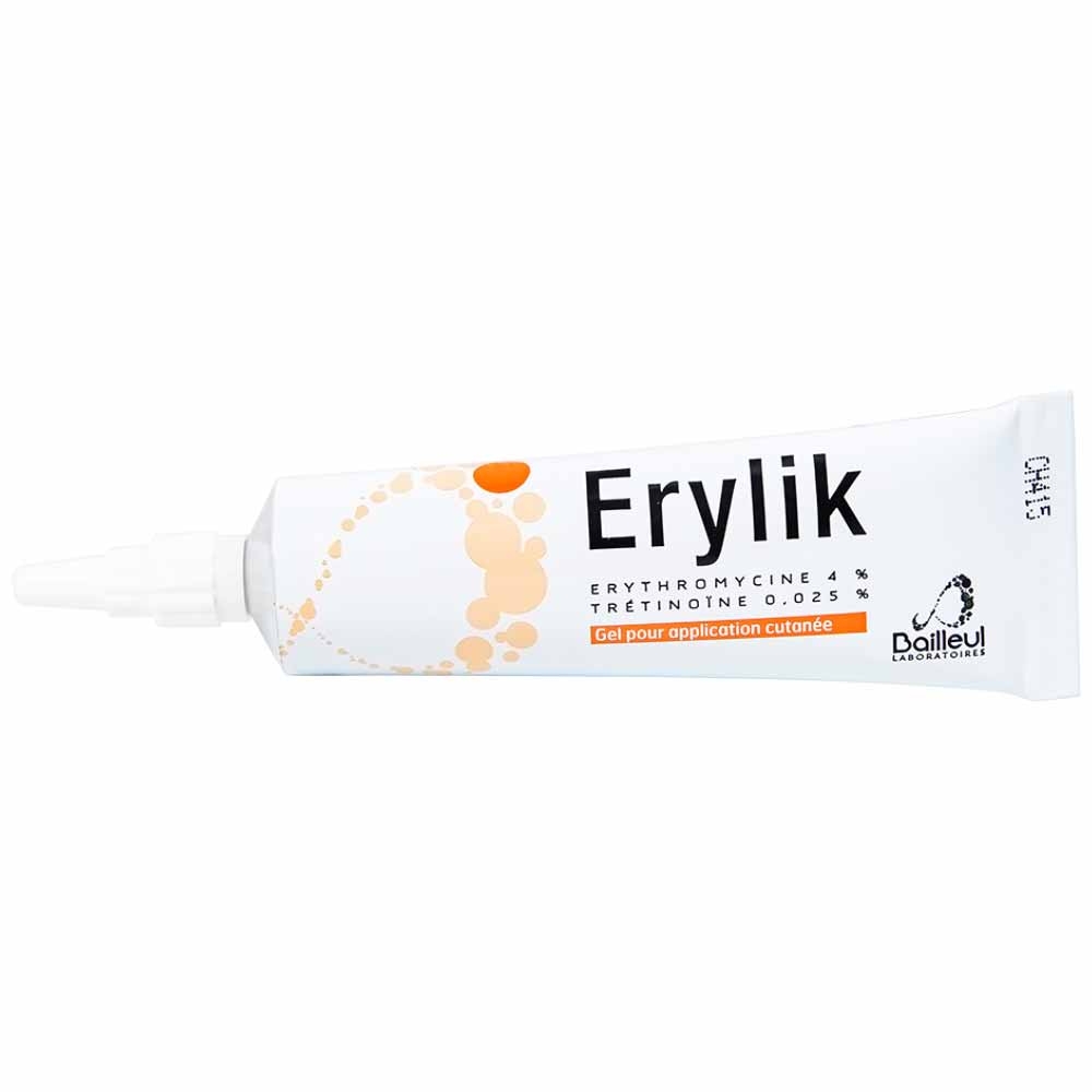 Hình ảnh Gel bôi ngoài da Erylik điều trị tại chỗ mụn trứng cá mức độ trung bình (30g)
