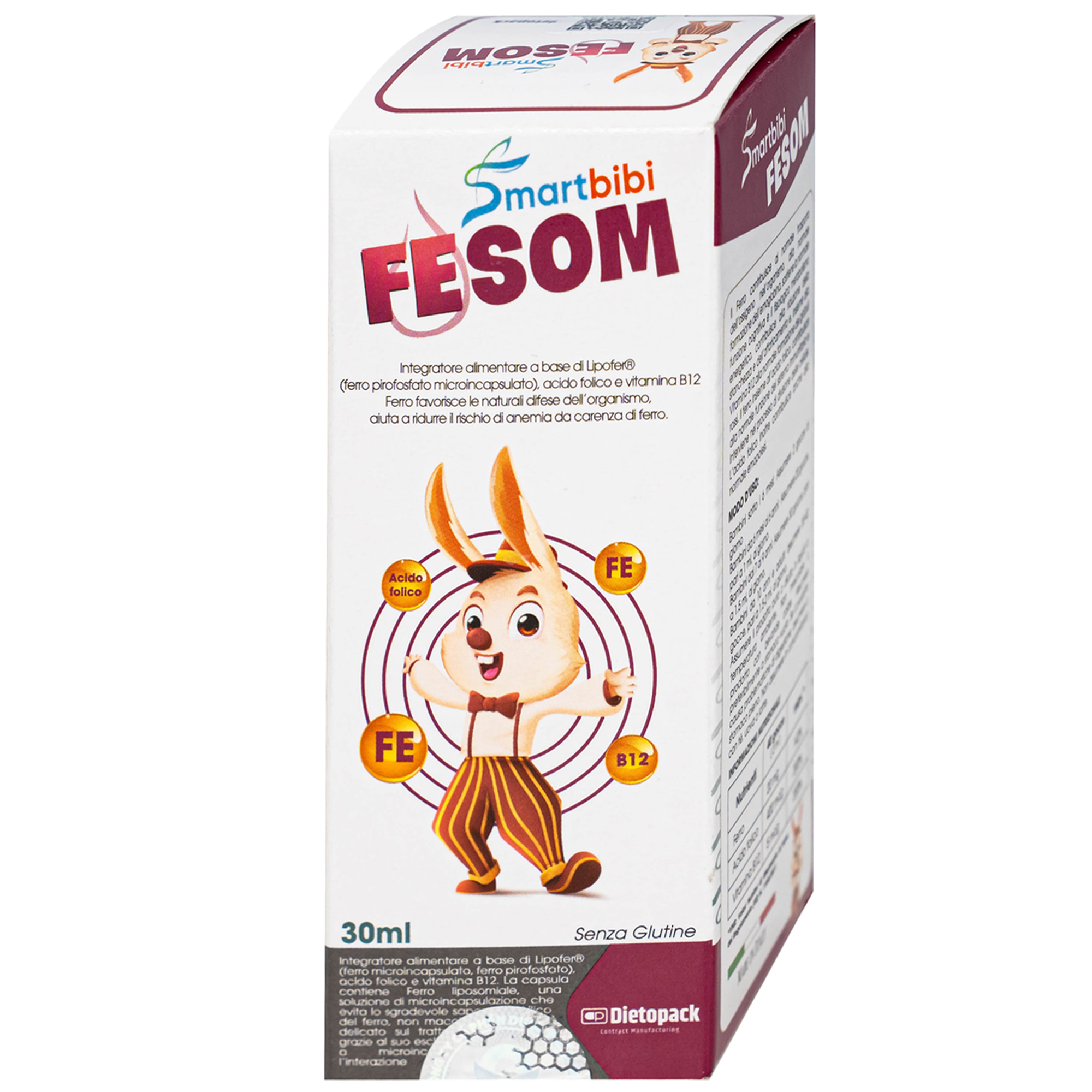 Hình ảnh Siro hỗ trợ tạo máu Smartbibi Fesom (30ml)