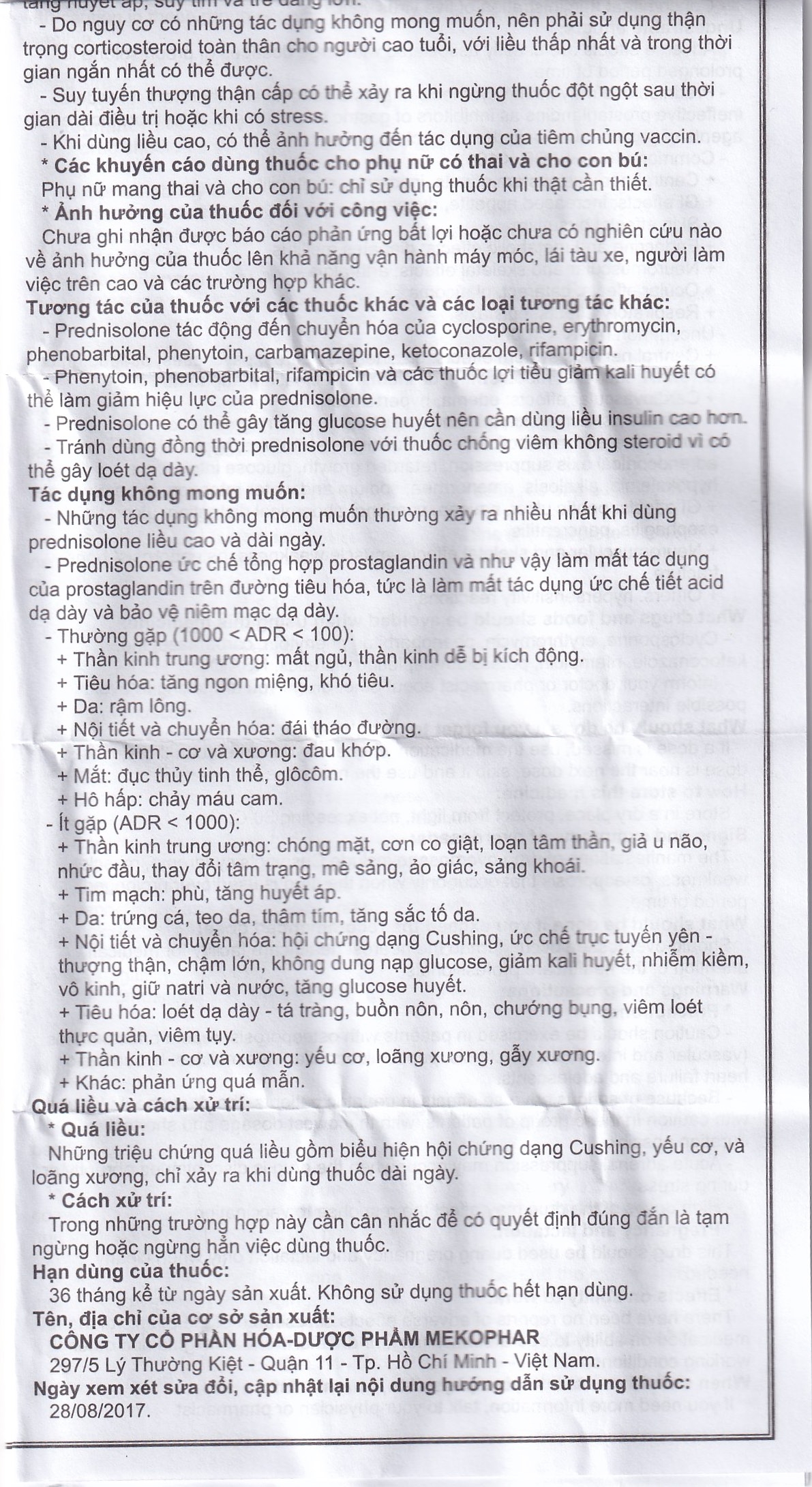 Hình ảnh Viên sủi Sovepred Mekophar điều trị viêm khớp dạng thấp, lupus ban đỏ toàn thân (30 viên) 