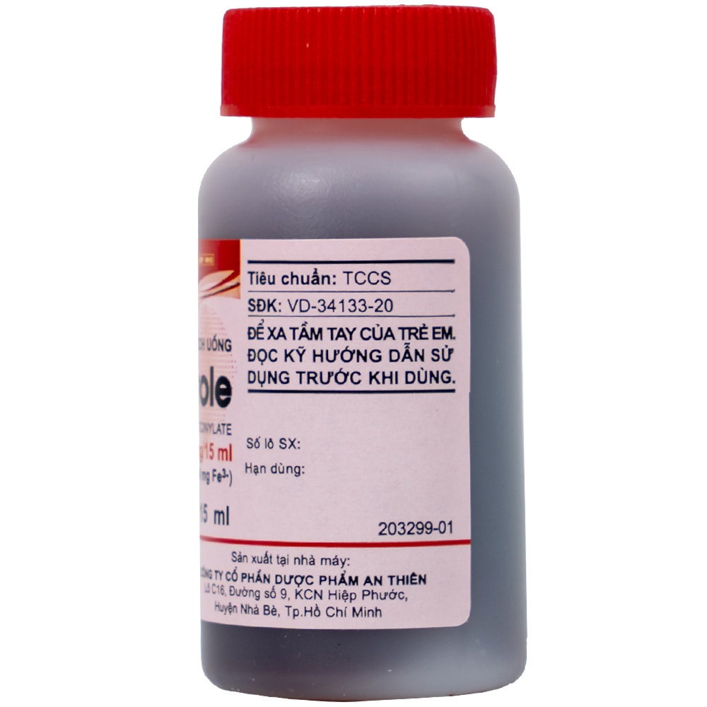 Hình ảnh Dung dịch uống Atiferole An Thiên điều trị thiếu sắt và thiếu máu do thiếu sắt (60ml)