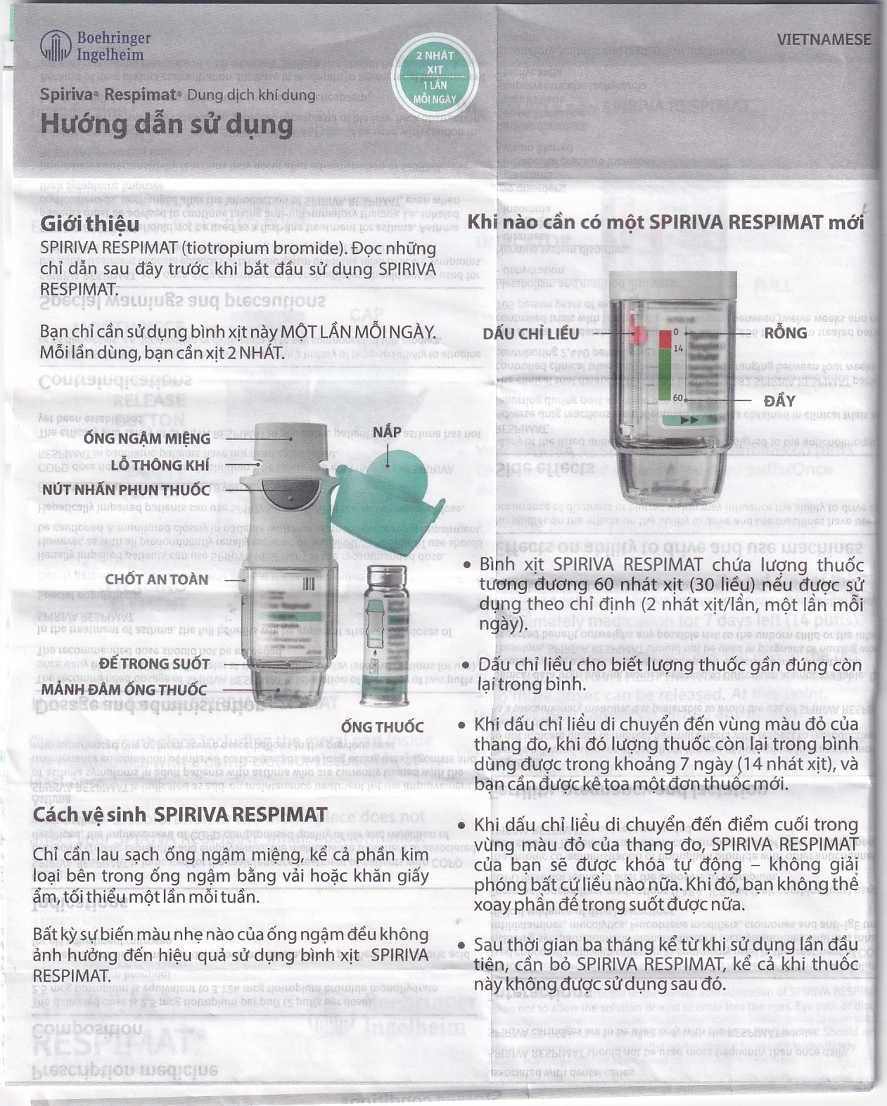 Hình ảnh Bình xịt Spiriva Respimat Boehringer điều trị viêm phế quản mạn (60 liều)