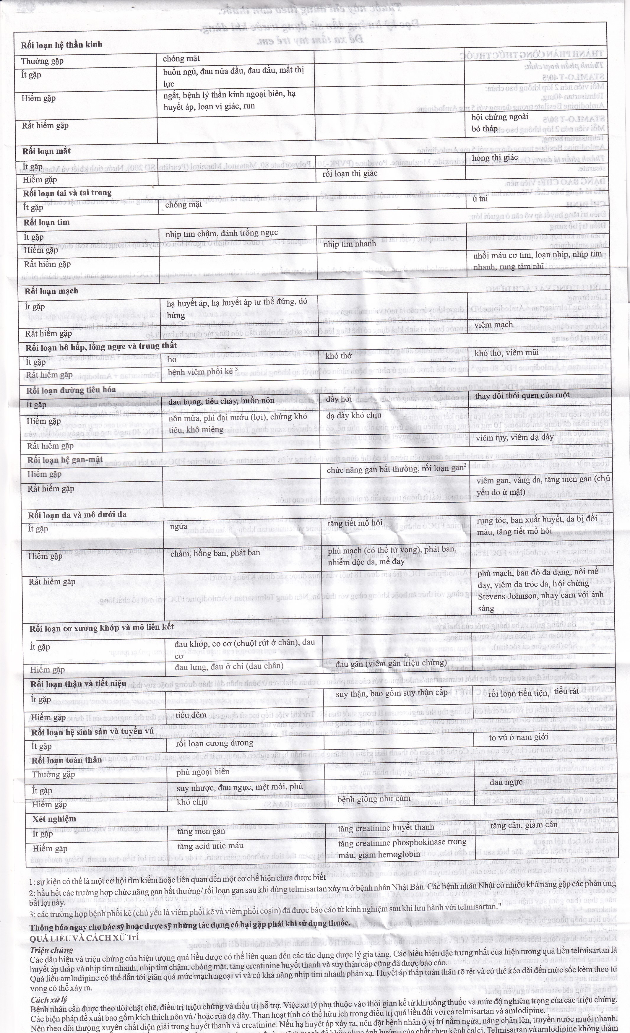 Hình ảnh Thuốc Stamlo-T 40mg/5mg Dr.Reddy điều trị tăng huyết áp (4 vỉ x 7 viên)