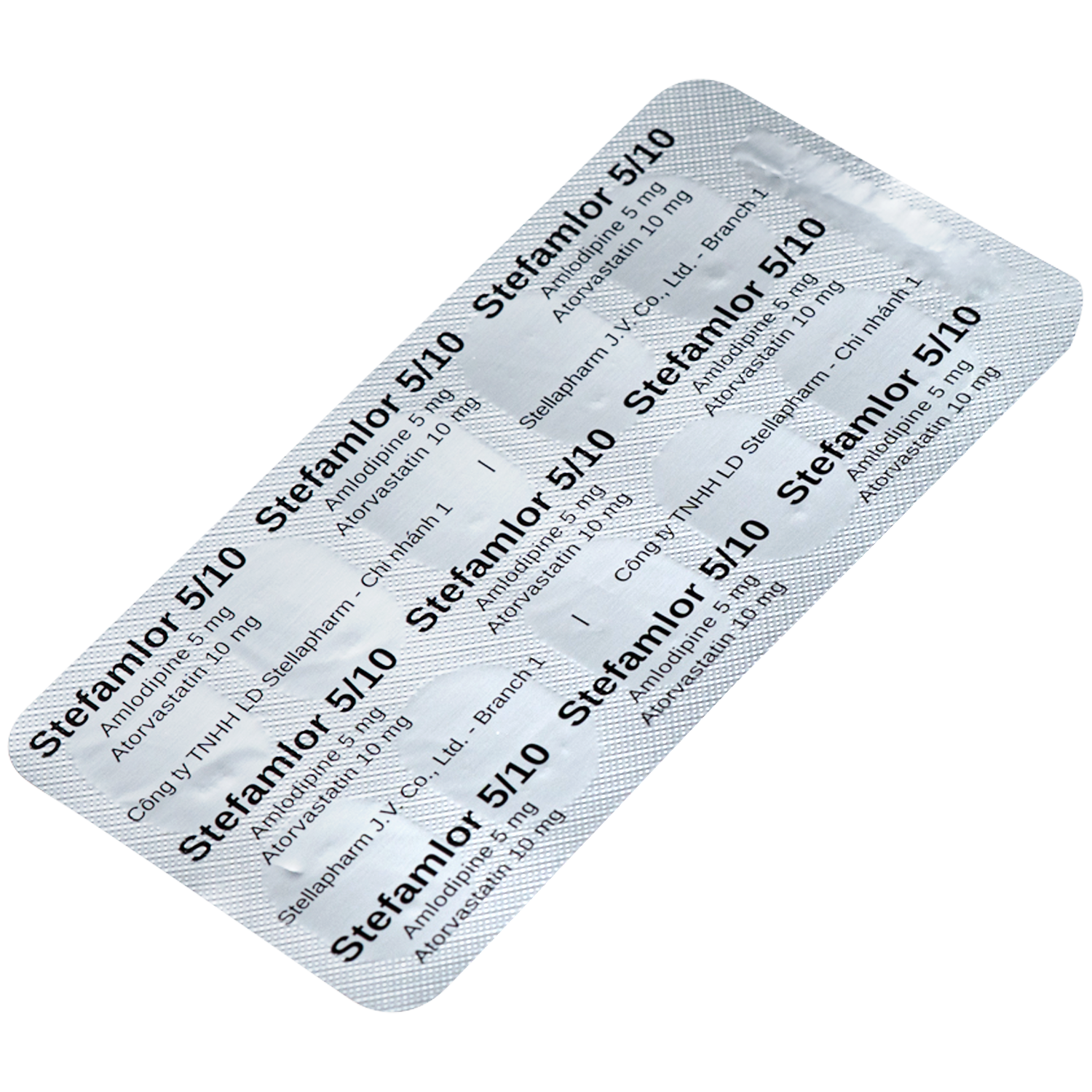Hình ảnh Thuốc Stefamlor 5mg/10mg Stella điều trị các biến cố tim mạch ở bệnh nhân tăng huyết áp có kèm theo rối loạn lipid máu (3 vỉ x 10 viên)