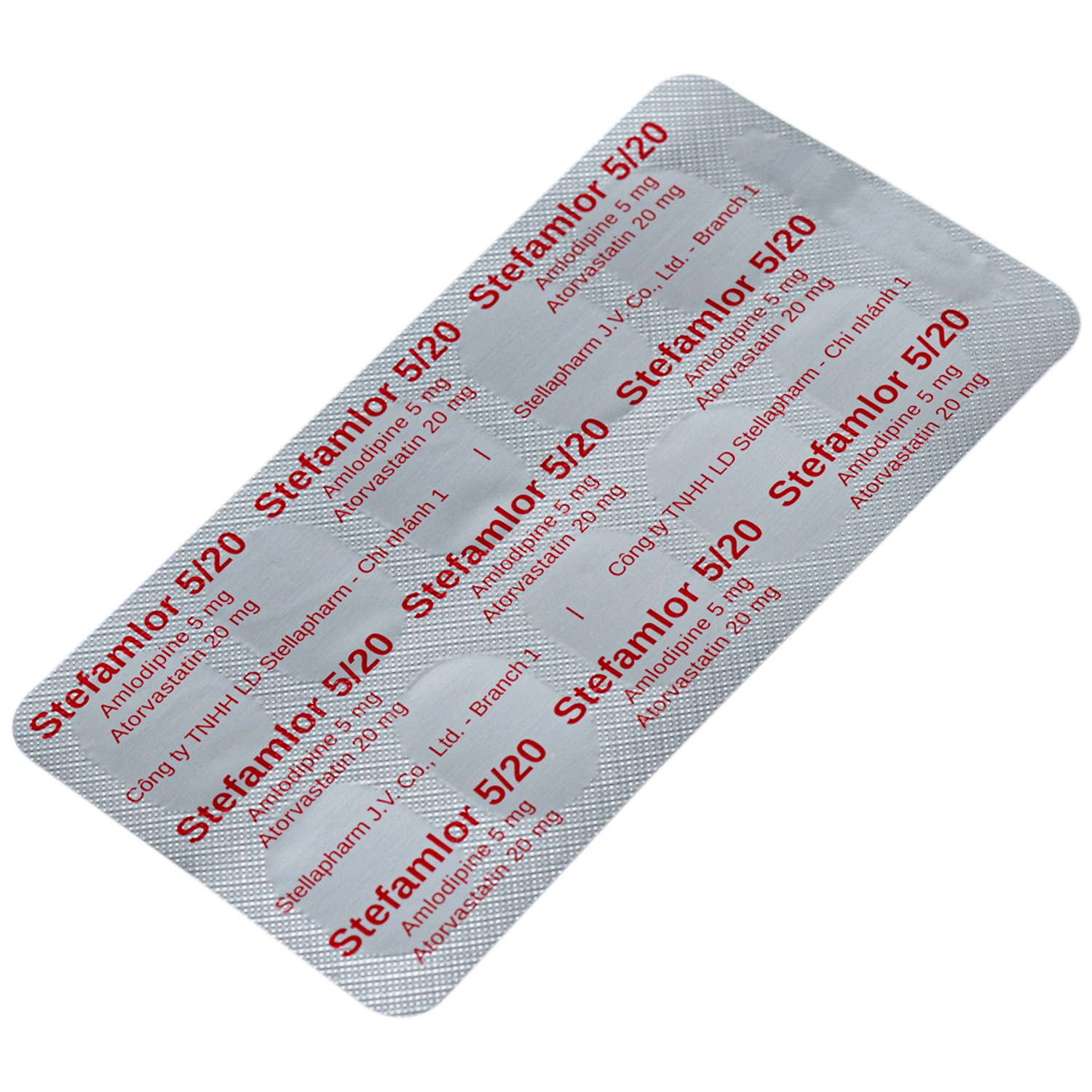 Hình ảnh Thuốc Stefamlor 5mg/20mg Stella điều trị các biến cố tim mạch ở bệnh nhân tăng huyết áp có kèm theo rối loạn lipid máu (3 vỉ x 10 viên)