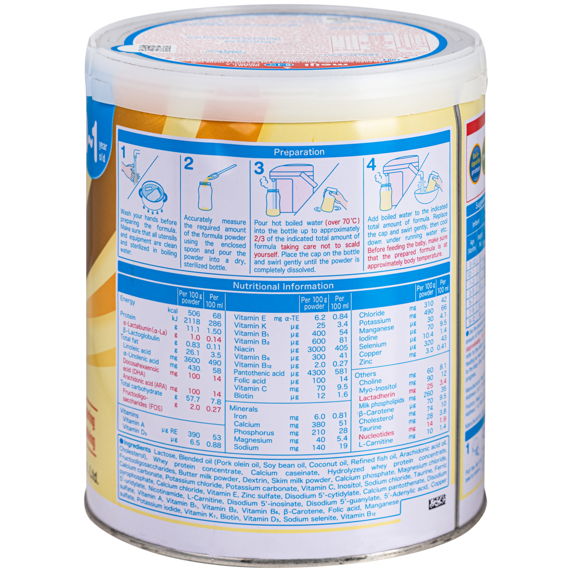 Hình ảnh Sữa cho trẻ 0-12 tháng tuổi Meiji Infant Formula (800g)