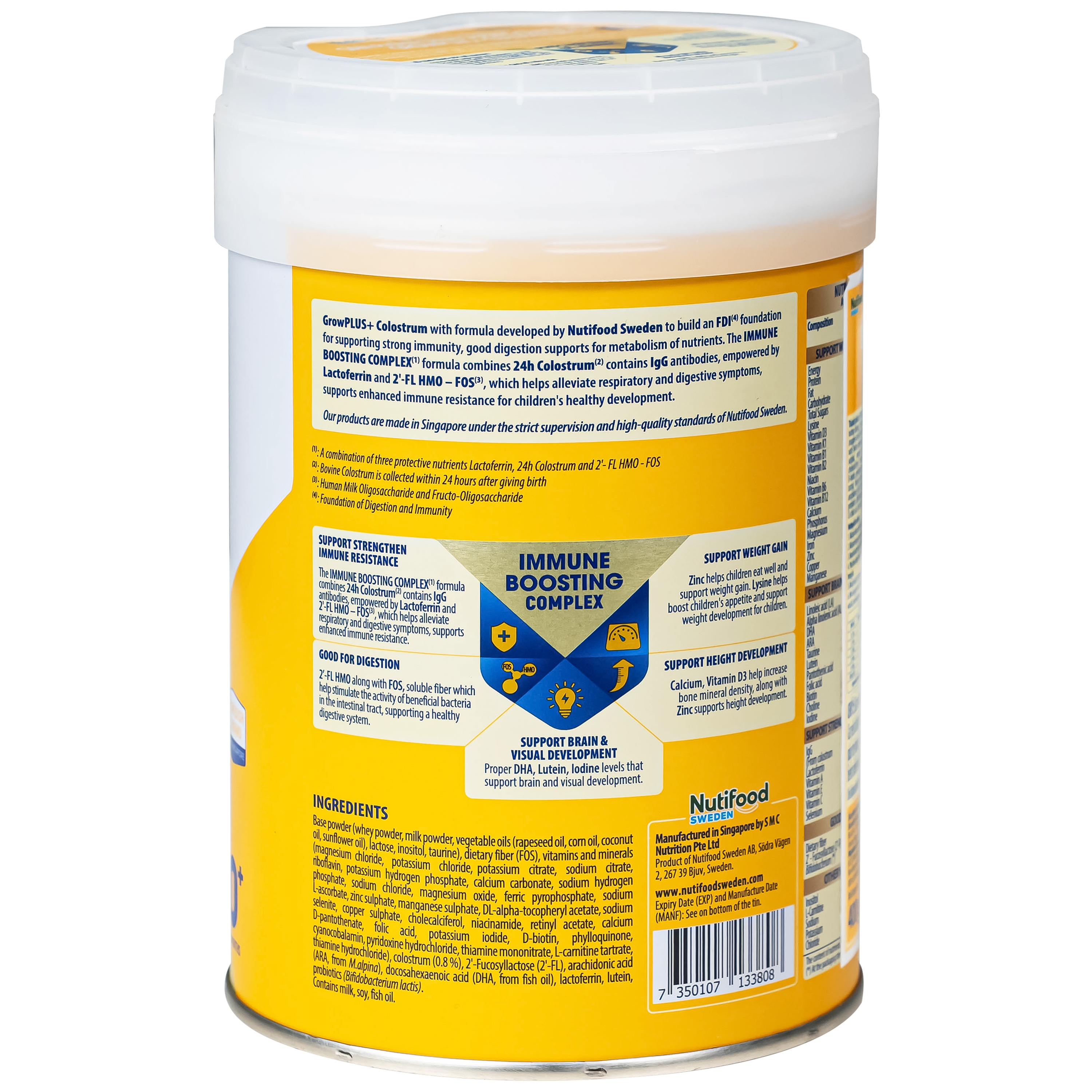 Hình ảnh Sữa giúp tăng đề kháng cho trẻ 0-12 tháng tuổi Nutifood Growplus+ Colostrum 0+ (400g)