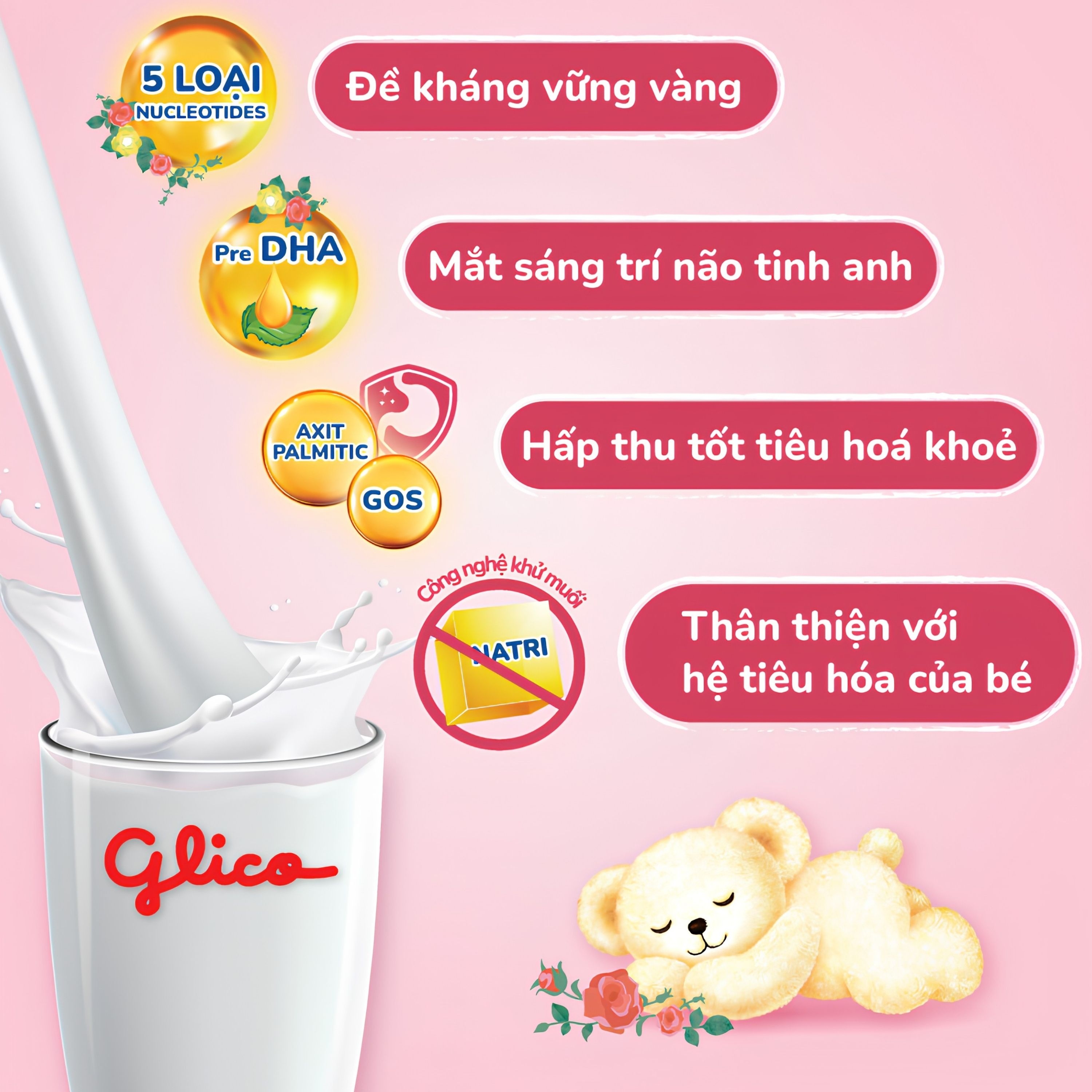 Hình ảnh Sữa hỗ trợ hệ miễn dịch và tiêu hóa khỏe mạnh cho trẻ từ 0 tháng tuổi Icreo Balance Milk Glico (800g)