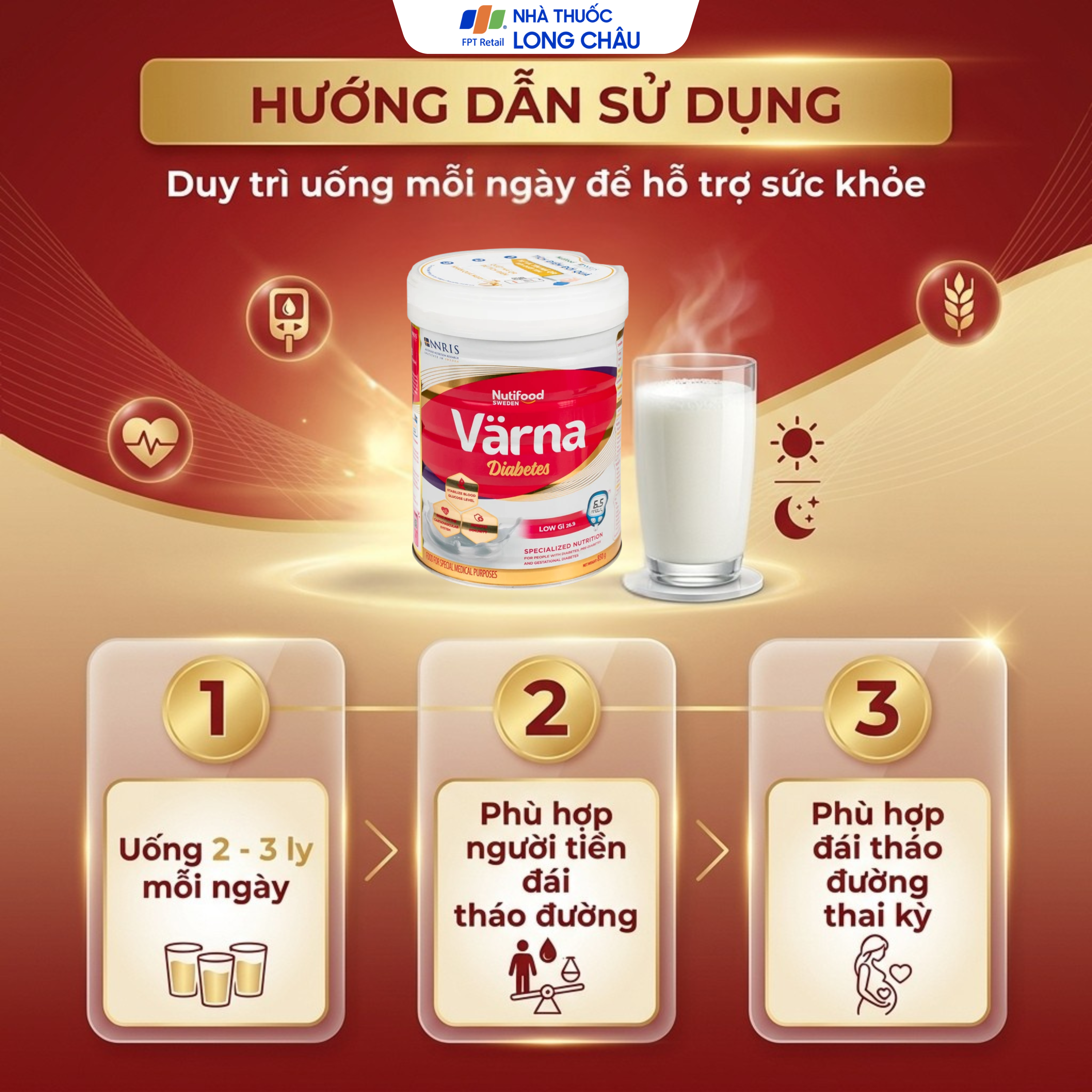 Hình ảnh Sữa ổn định đường huyết Nutifood Varna Diabetes (850g)