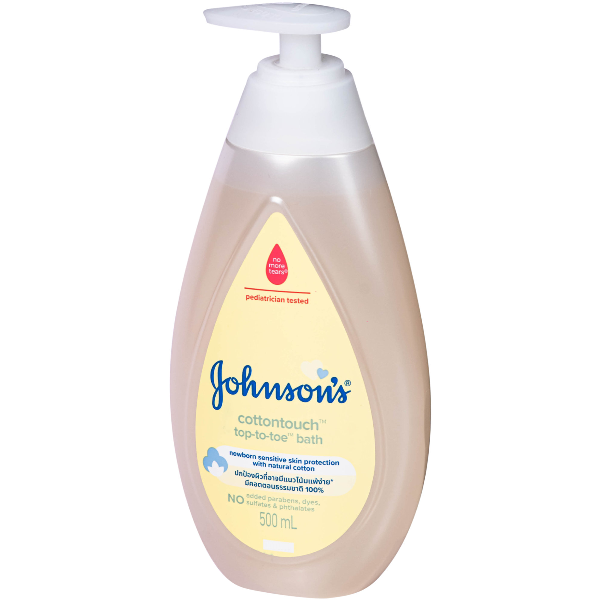 Hình ảnh Sữa tắm gội toàn thân dịu nhẹ cho da bé Johnson's cotton touch top-to-toe bath 500ml