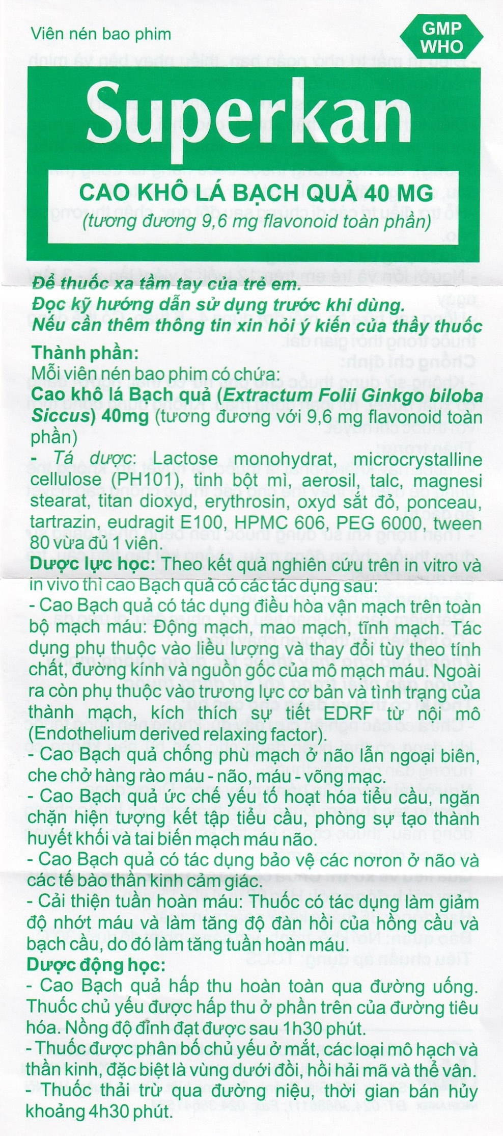 Hình ảnh Thuốc Superkan Mediplantex điều trị mất trí nhớ ngắn hạn (2 vỉ x 15 viên)