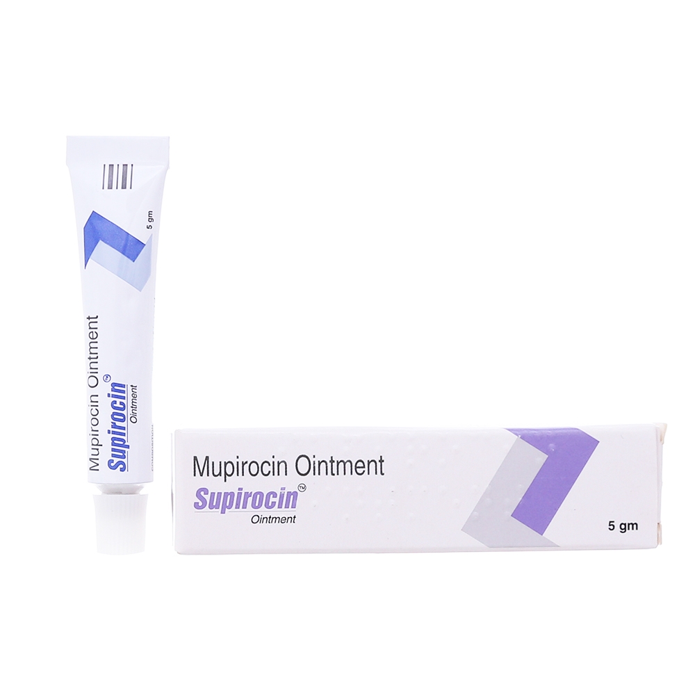 Hình ảnh Thuốc mỡ Supirocin Ointment Glenmark điều trị tại chỗ các bệnh nhiễm khuẩn da (5g)