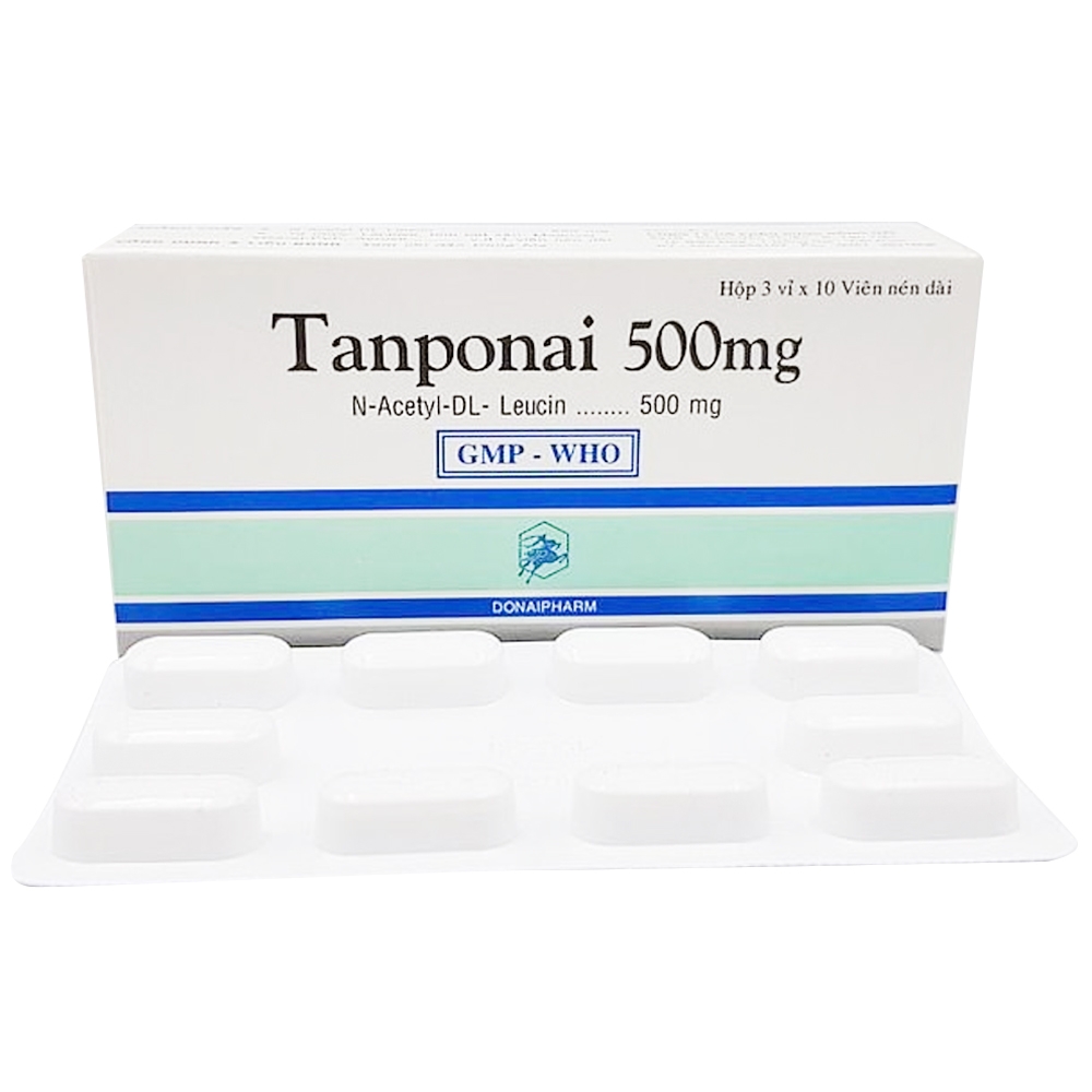 Hình ảnh Thuốc Tanponai 500mg Donaipharm điều trị triệu chứng các cơn chóng mặt (3 vỉ x 10 viên)