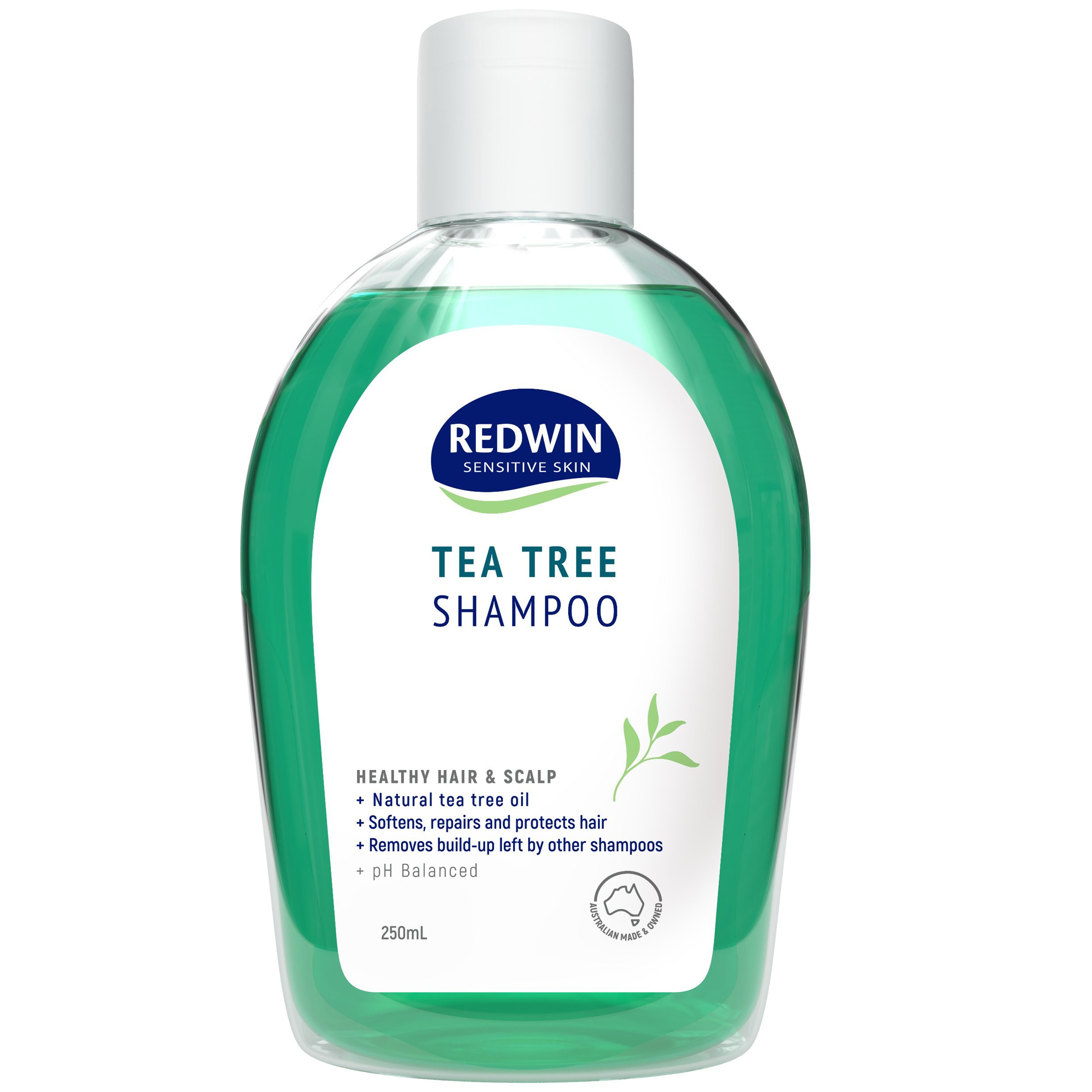 Hình ảnh Dầu gội REDWIN Tea Tree Shampoo 250ml giảm những triệu chứng ngứa, gàu, vảy, nấm da đầu