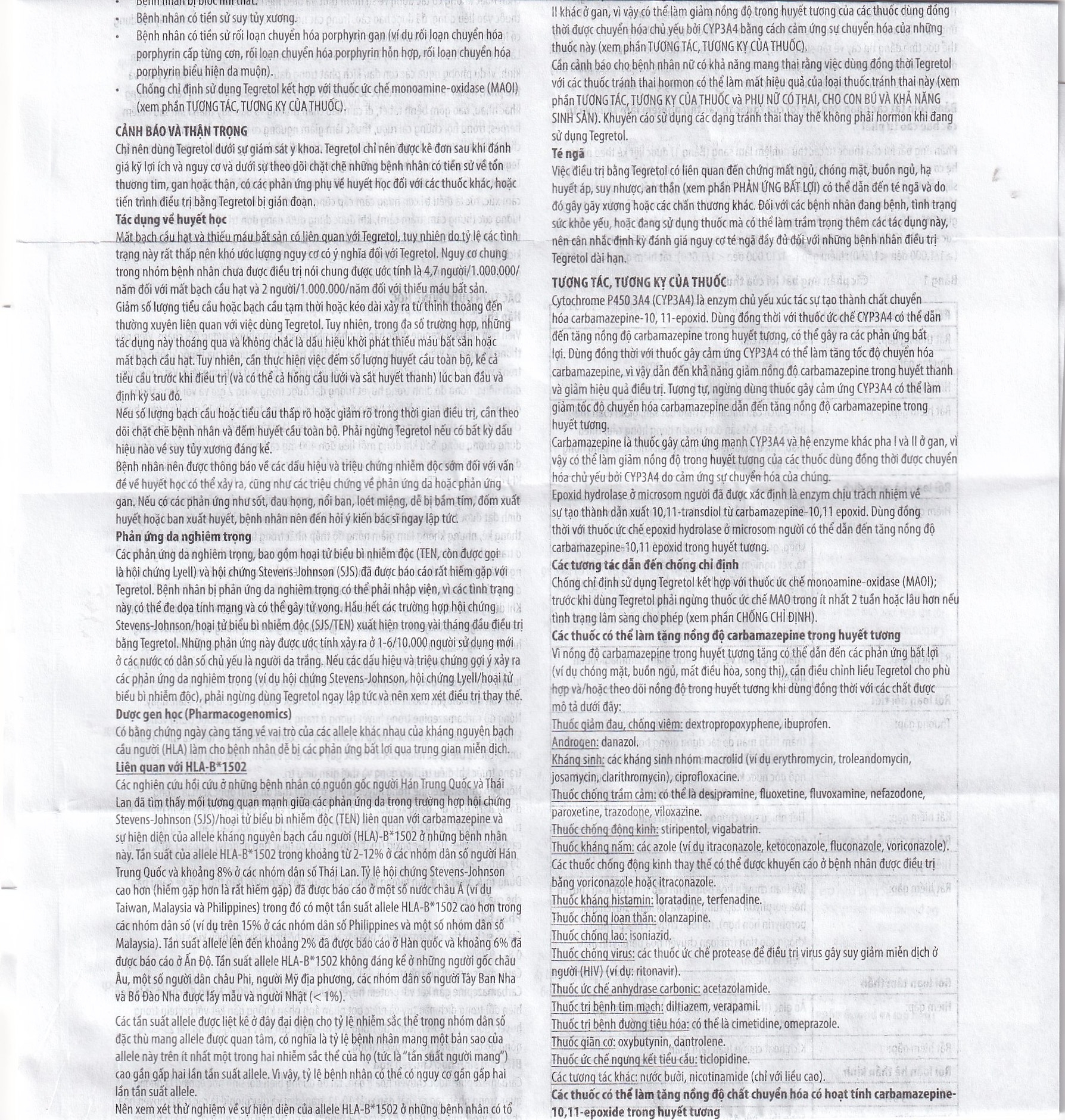 Hình ảnh Thuốc Tegretol CR 200 điều trị bệnh động kinh (5 vỉ x 10 viên)