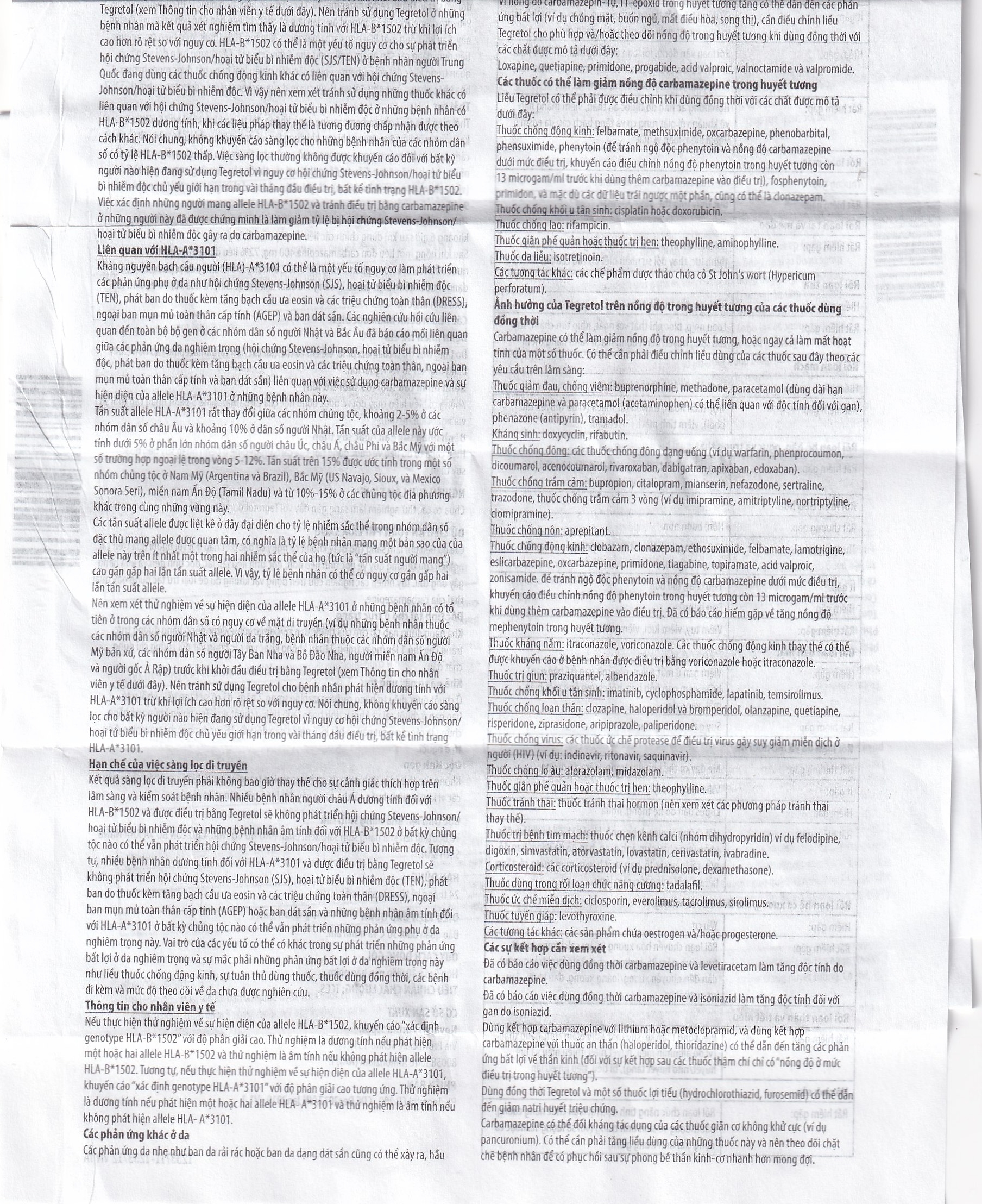 Hình ảnh Thuốc Tegretol CR 200 điều trị bệnh động kinh (5 vỉ x 10 viên)