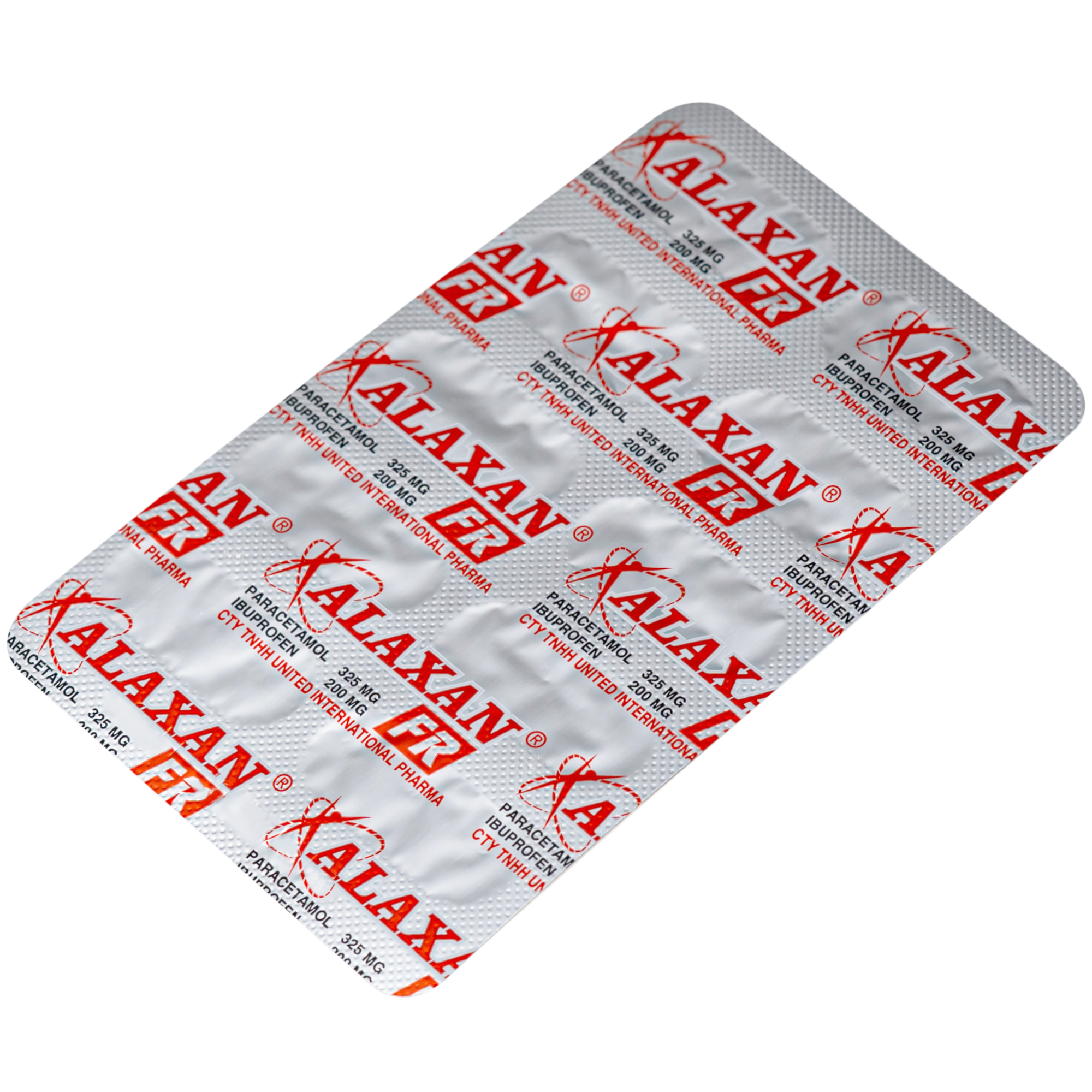 Hình ảnh Thuốc Alaxan FR United giảm đau nhanh các cơn đau đầu, đau cơ xương khớp, đau răng và hạ sốt (10 vỉ x 10 viên)