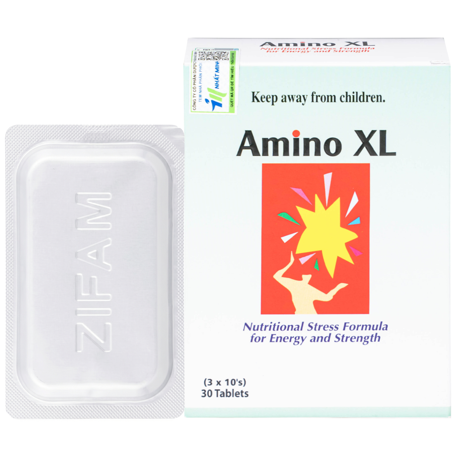 Hình ảnh Thuốc Amino XL CMPS hỗ trợ ngăn ngừa thiếu hụt protein, duy trì và cải thiện sức khỏe (3 vỉ x 10 viên)