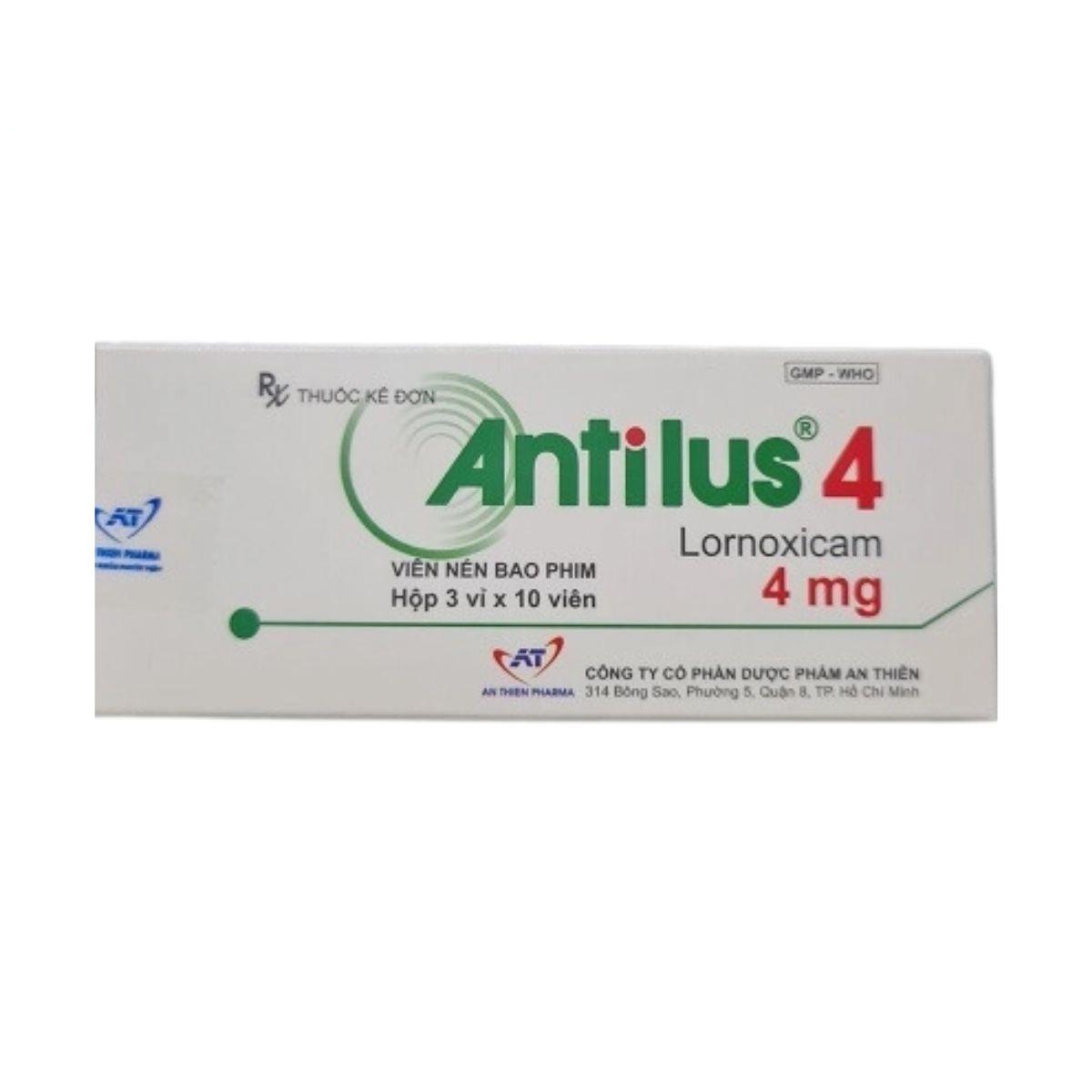 Hình ảnh Thuốc Antilus 4 An Thiên điều trị đau và viêm trong viêm xương khớp (3 vỉ x 10 viên)