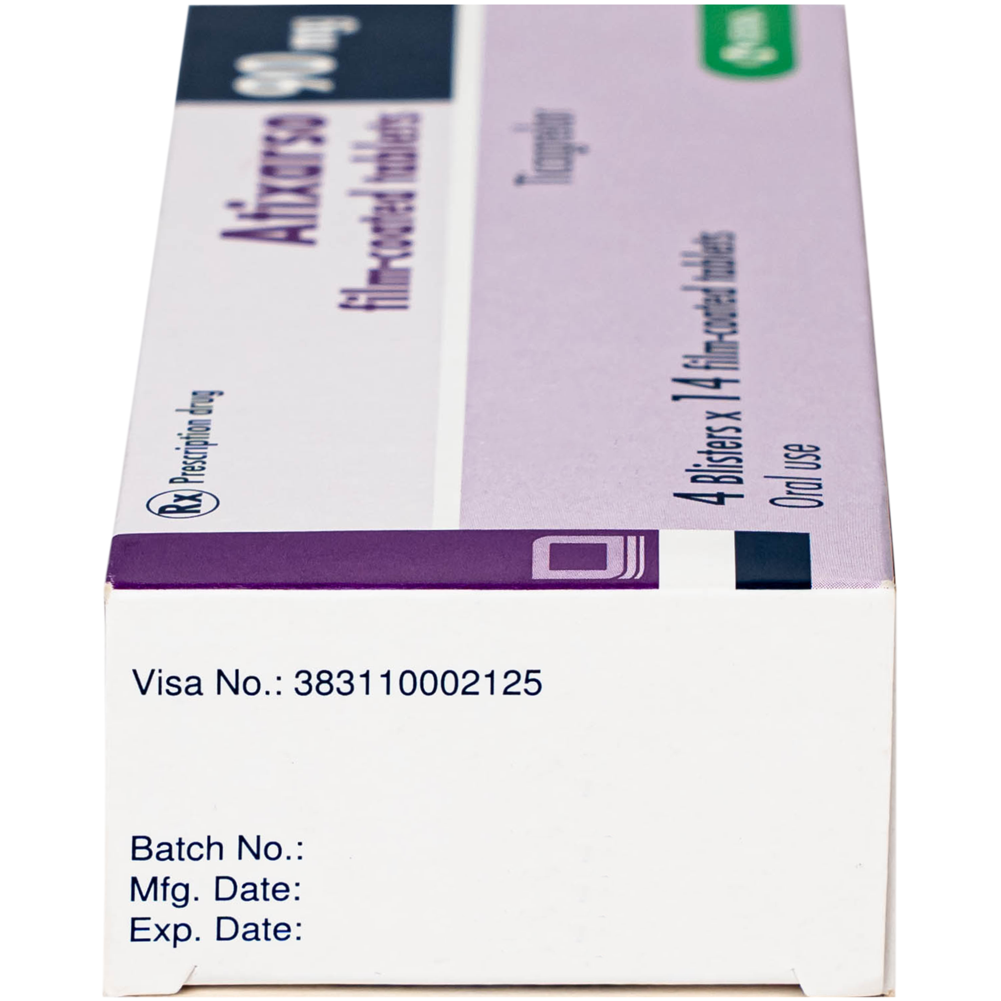 Hình ảnh Thuốc Atixarso 90mg Krka giảm nguy cơ bị lên cơn đau tim , đột quỵ (4 vỉ x 14 viên)