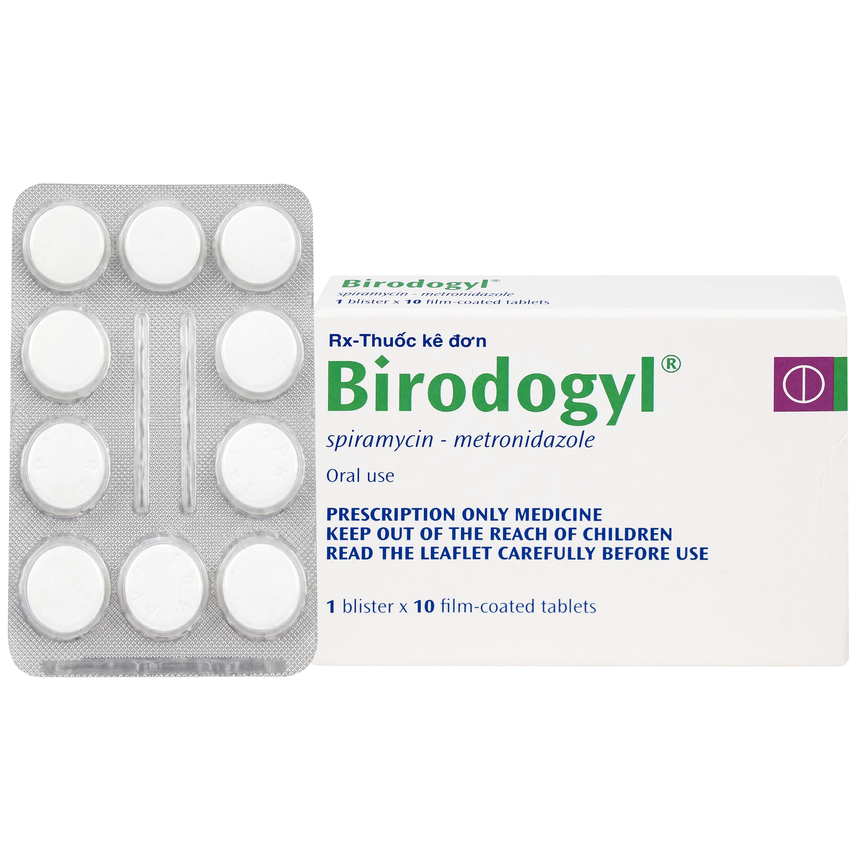 Hình ảnh Thuốc Birodogyl 250mg Sanofi điều trị nhiễm trùng đường miệng cấp tính và mạn tính (1 vỉ x 10 viên)