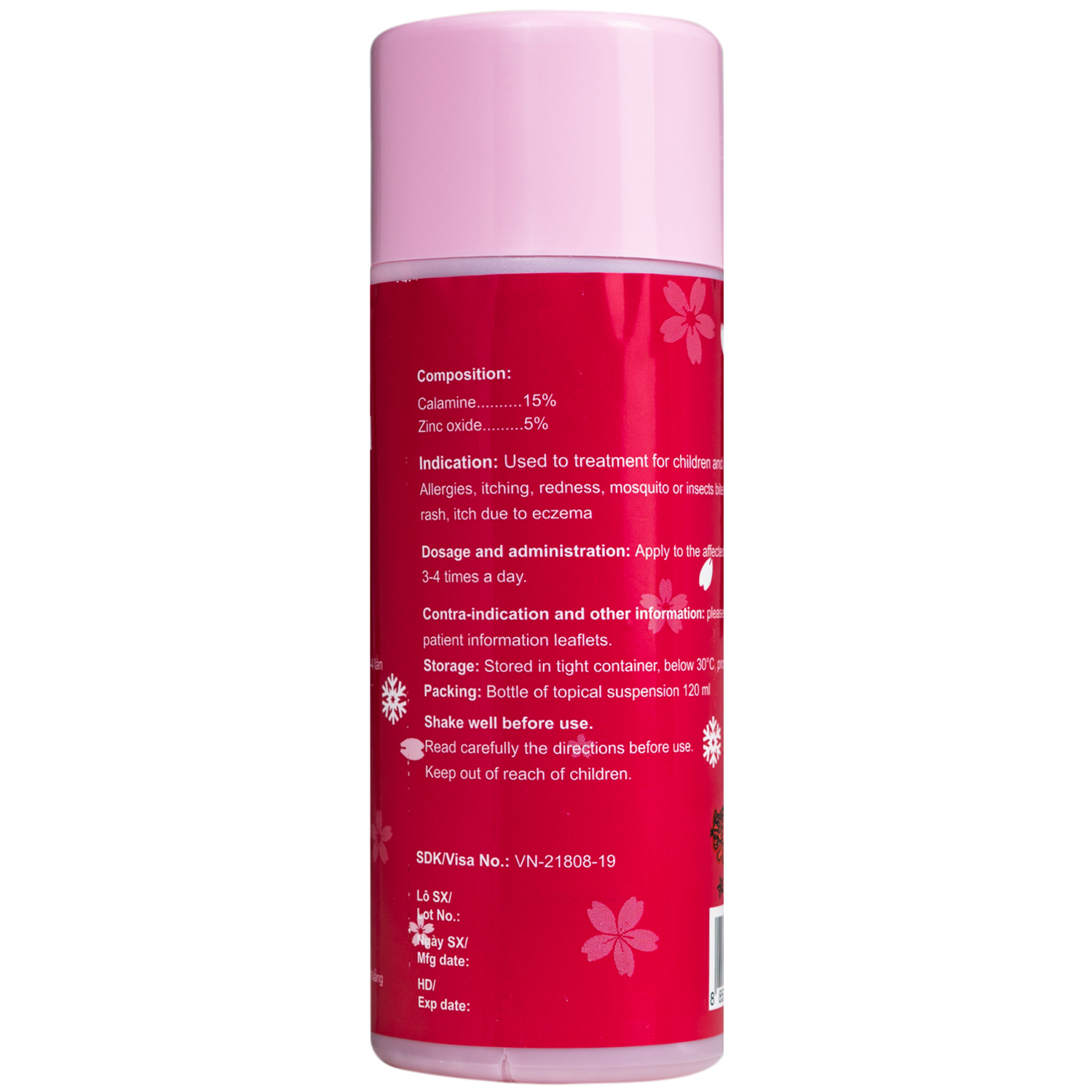 Hình ảnh Thuốc Calamine Leopard Brand điều trị dị ứng, ngứa, mẫm đỏ, muỗi đốt hay con trùng đốt, làm dịu mát da, trị rôm sảy, ngứa do chàm (120 ml)