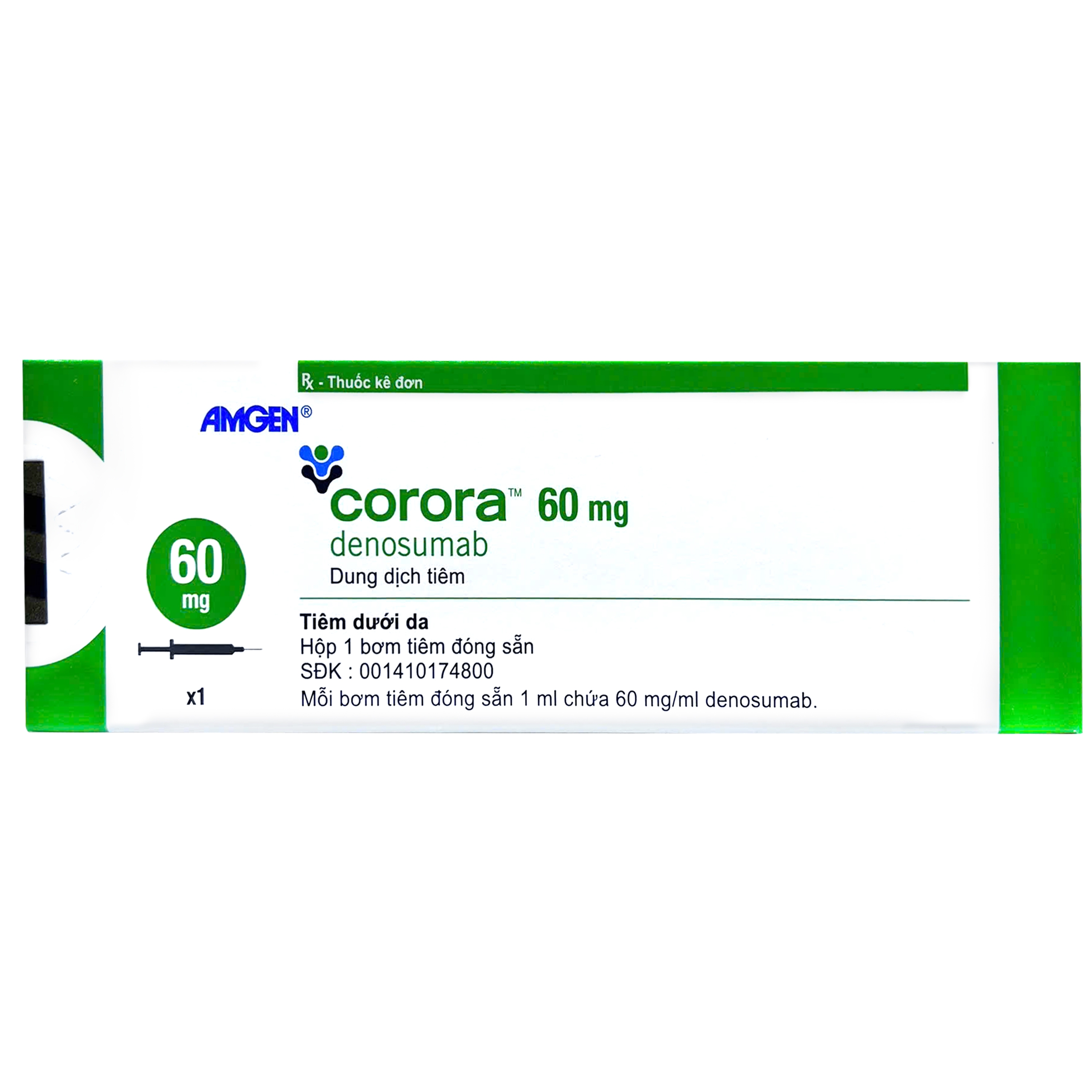 Hình ảnh Thuốc Corora 60MG/ML điều trị các chứng loãng xương, chống huỷ xương
