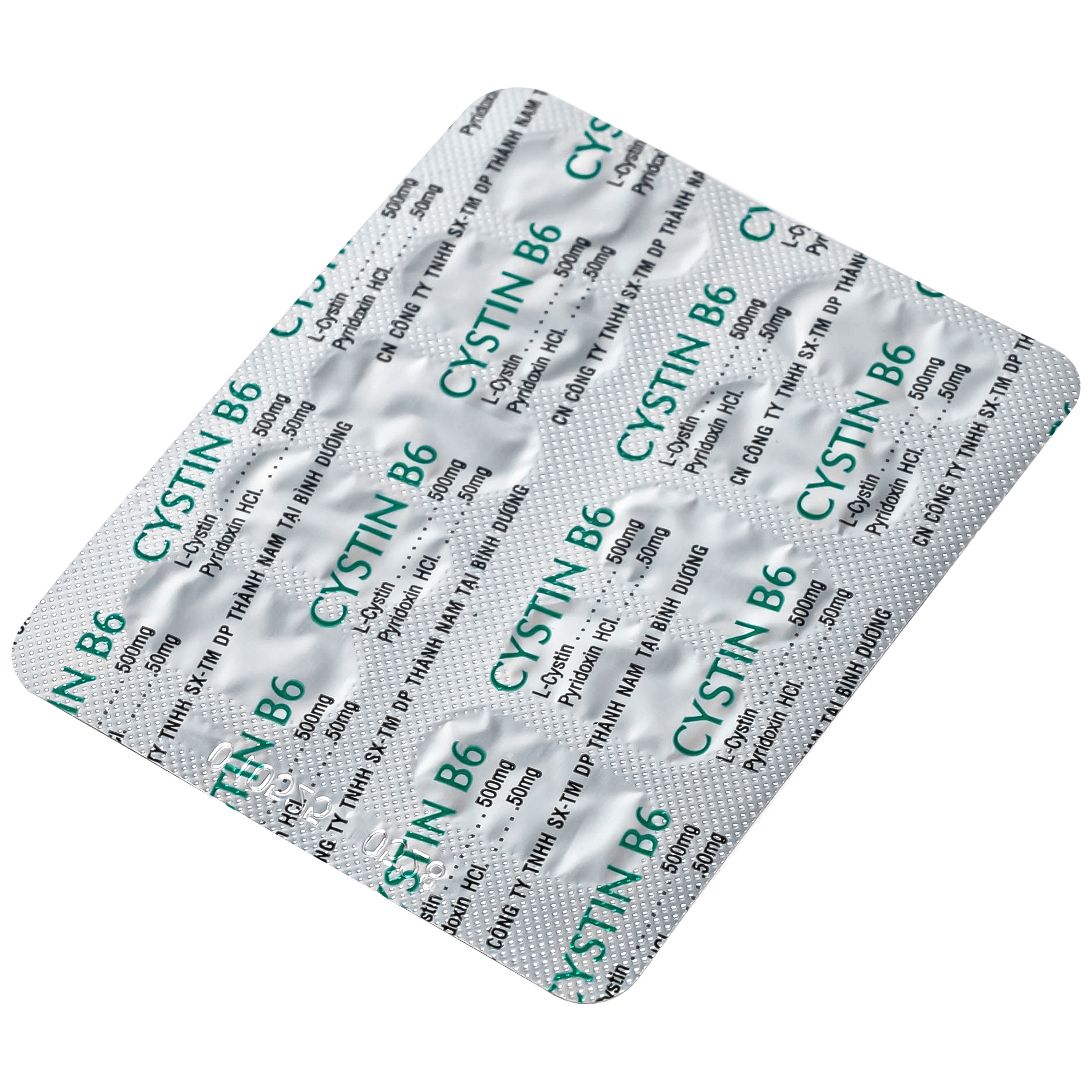 Hình ảnh Thuốc Cystin B6 TNP điều trị các bệnh lý liên quan đến tóc và loạn dưỡng móng ( 10 vỉ x 10 viên)