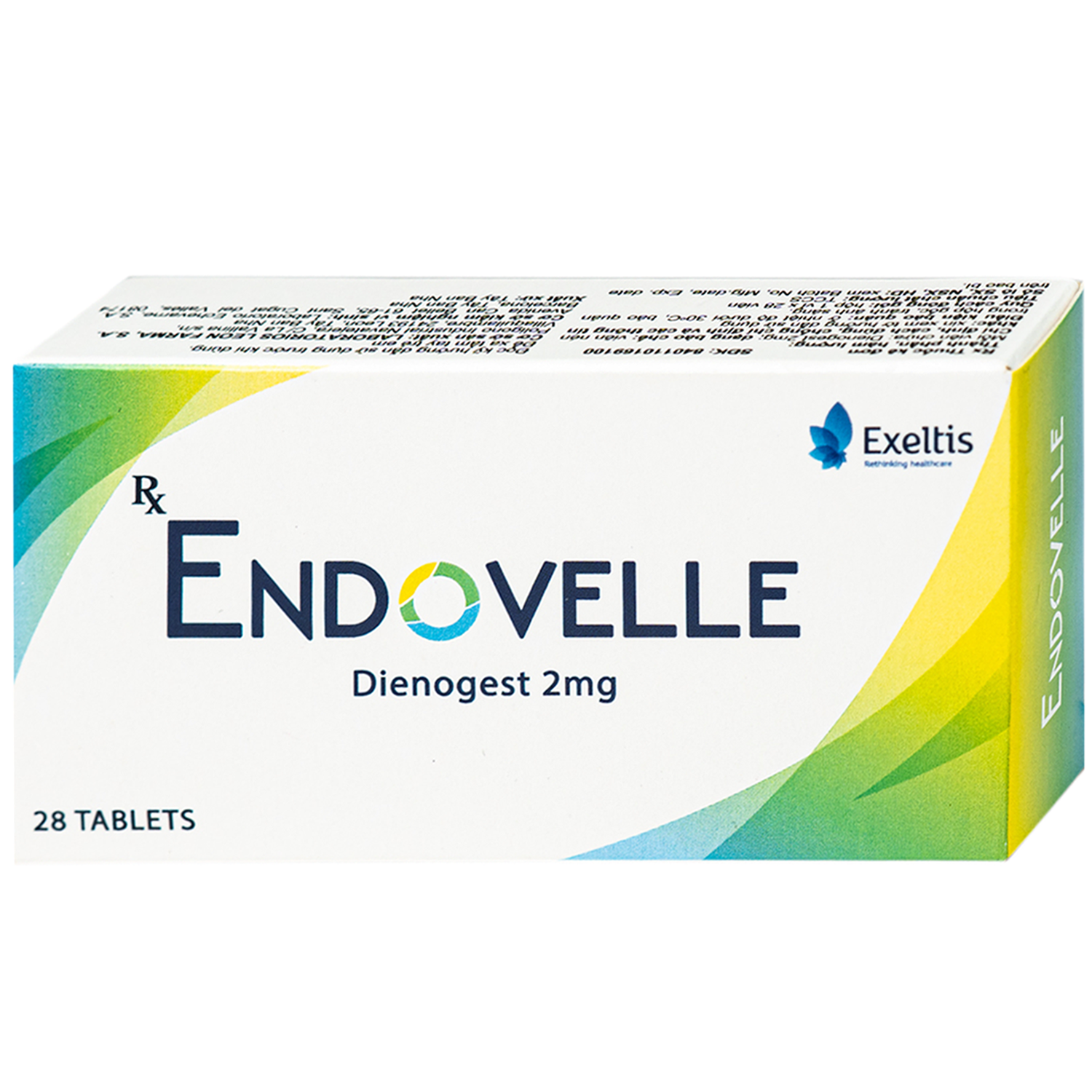 Hình ảnh Thuốc Endovelle 2mg Exeltis điều trị đau do lạc nội mạc tử cung (1 vỉ x 28 viên)