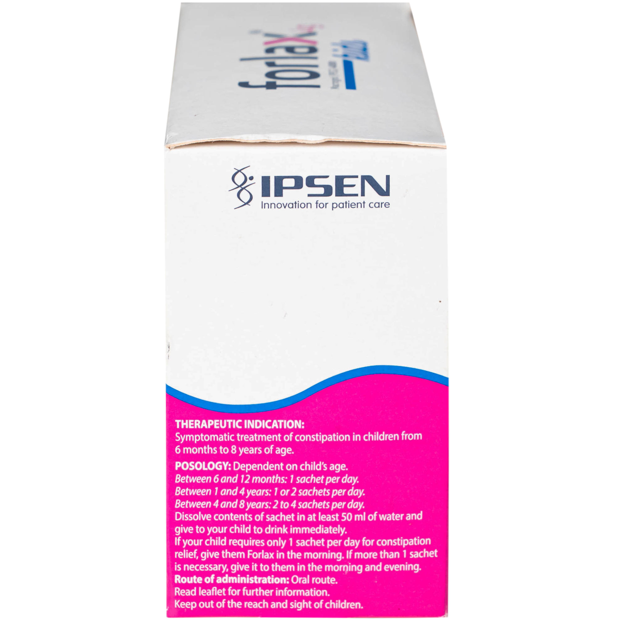 Hình ảnh Thuốc Forlax 4g kids Ipsen điều trị triệu chứng táo bón ở trẻ em (20 gói)