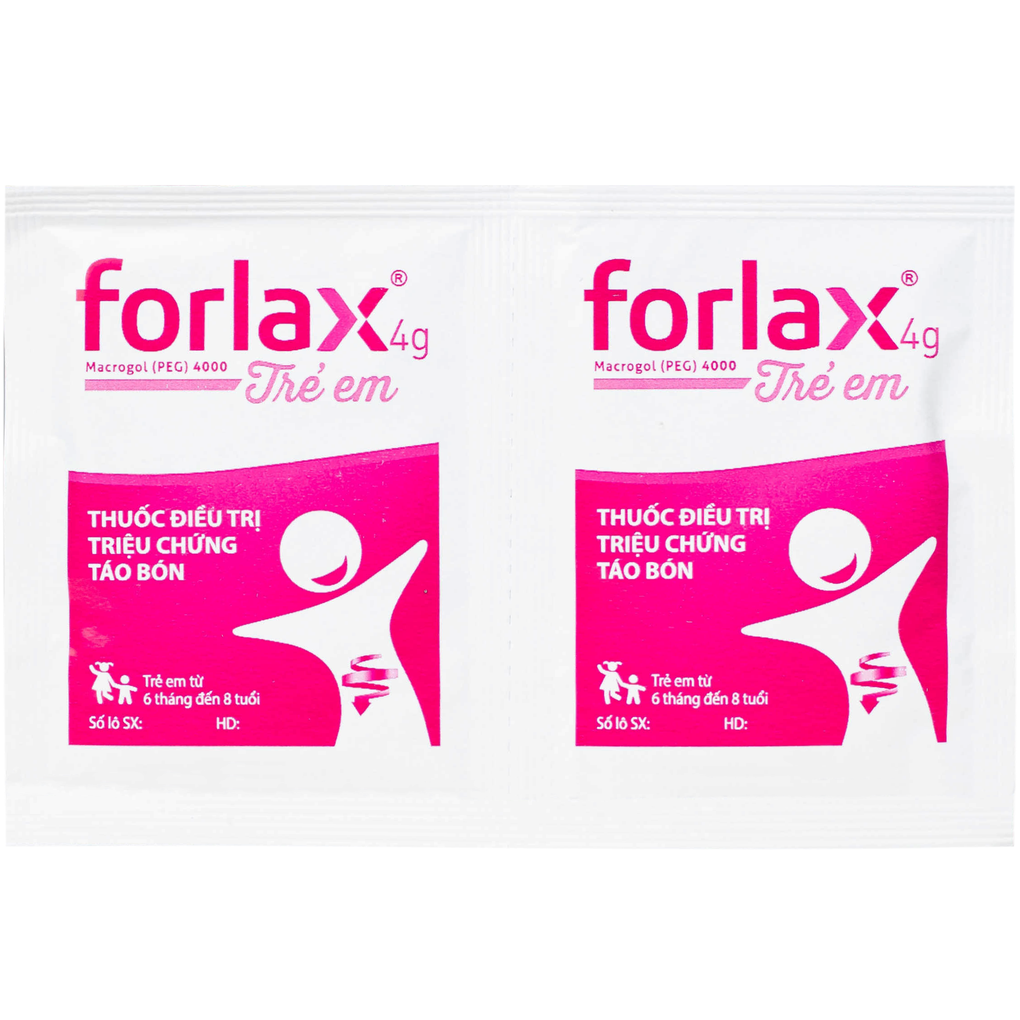 Hình ảnh Thuốc Forlax 4g kids Ipsen điều trị triệu chứng táo bón ở trẻ em (20 gói)