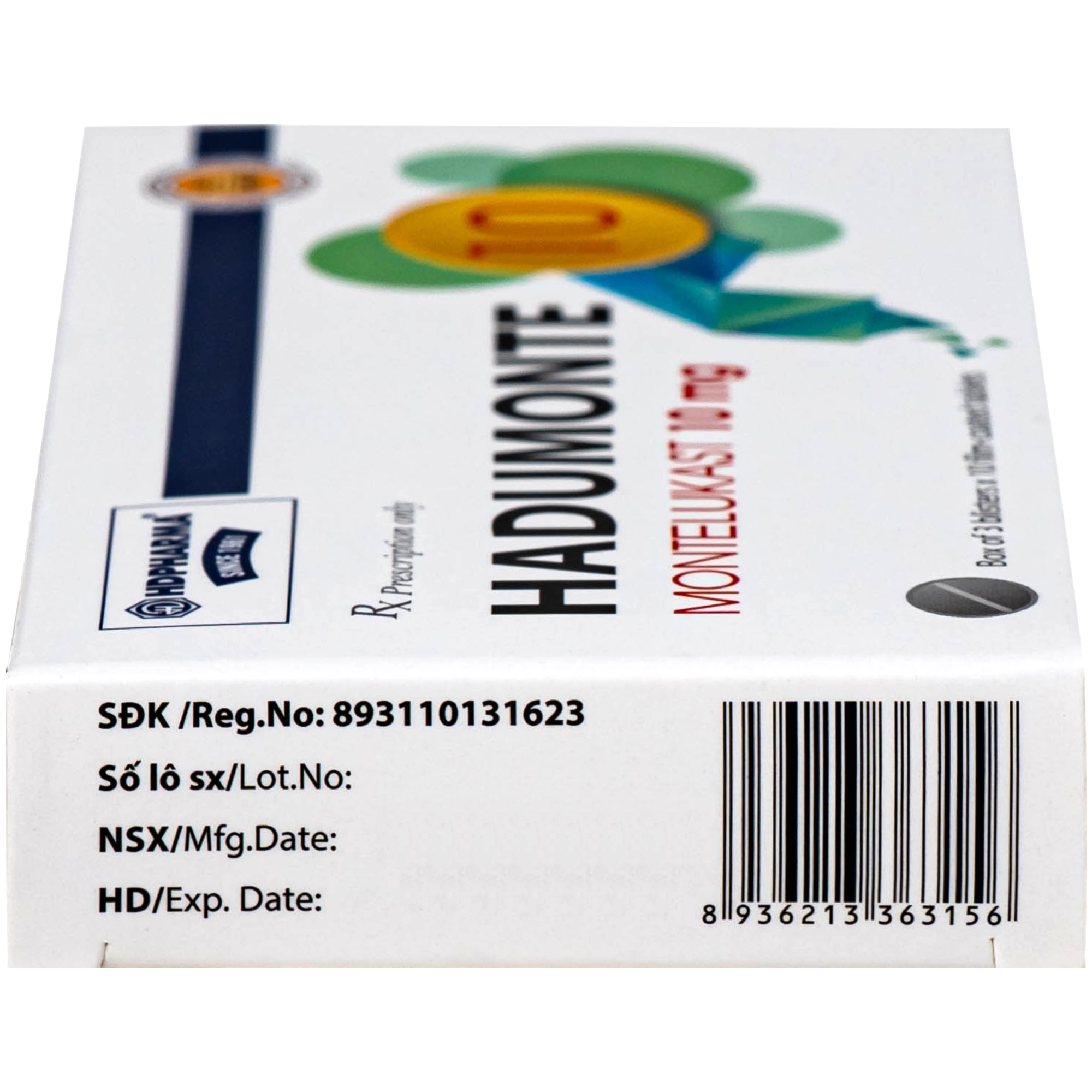 Hình ảnh Thuốc HADUMONTE điều trị hen dưới dạng liệu pháp bổ sung ở những bệnh nhân bị hen dai dẳng từ nhẹ đến trung bình (3 vỉ x 10 viên)