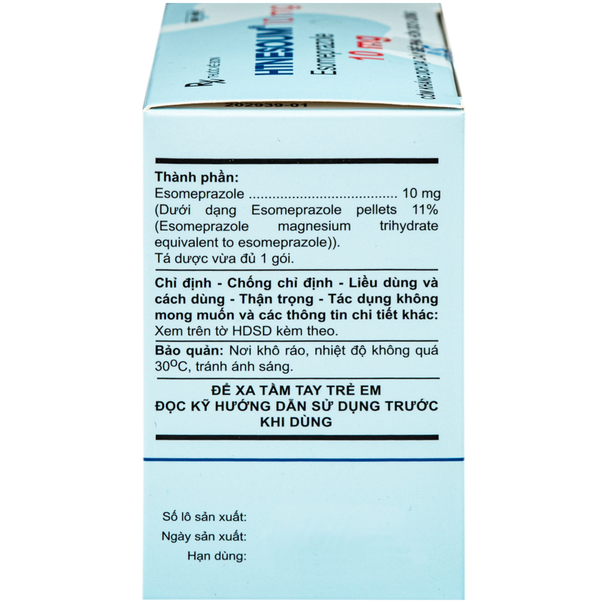 Hình ảnh Thuốc HTNESOUM 10mg An Thiên điều trị bệnh dạ dày, thực quản ( 30 gói x 3g)