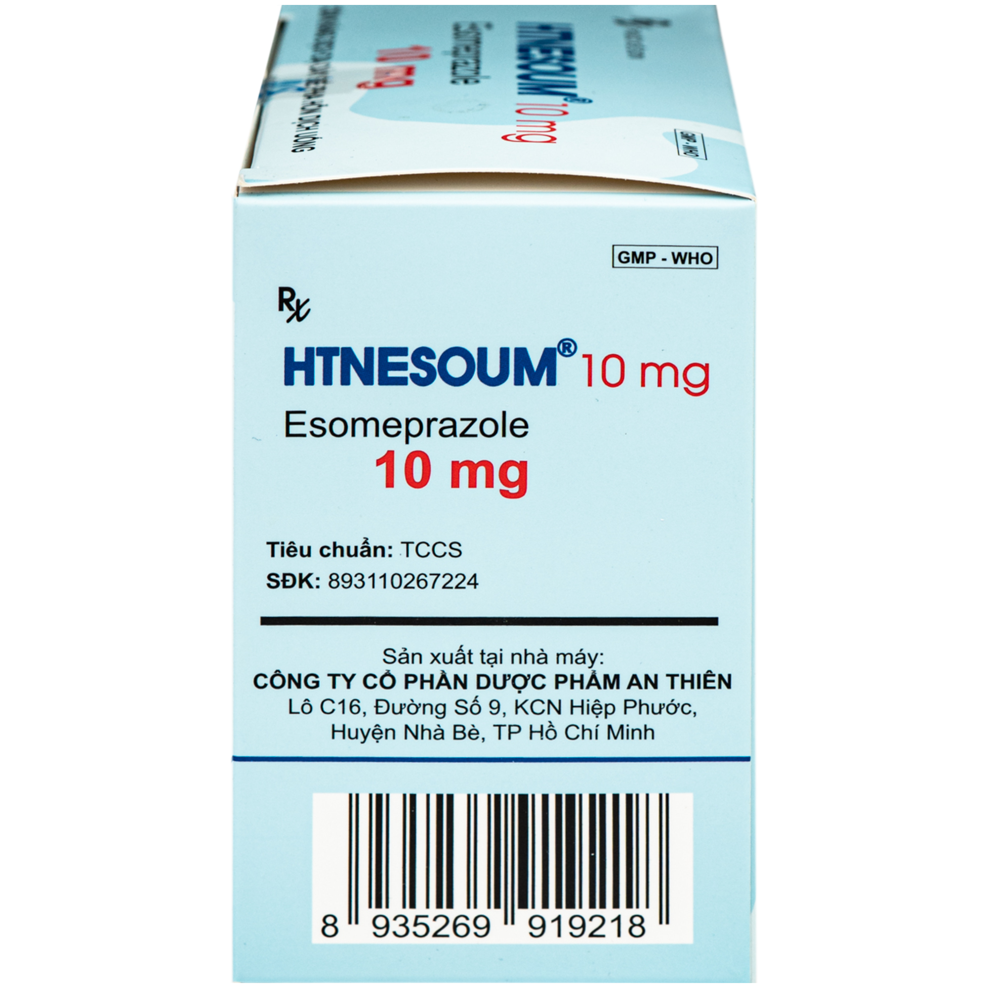Hình ảnh Thuốc HTNESOUM 10mg An Thiên điều trị bệnh dạ dày, thực quản ( 30 gói x 3g)