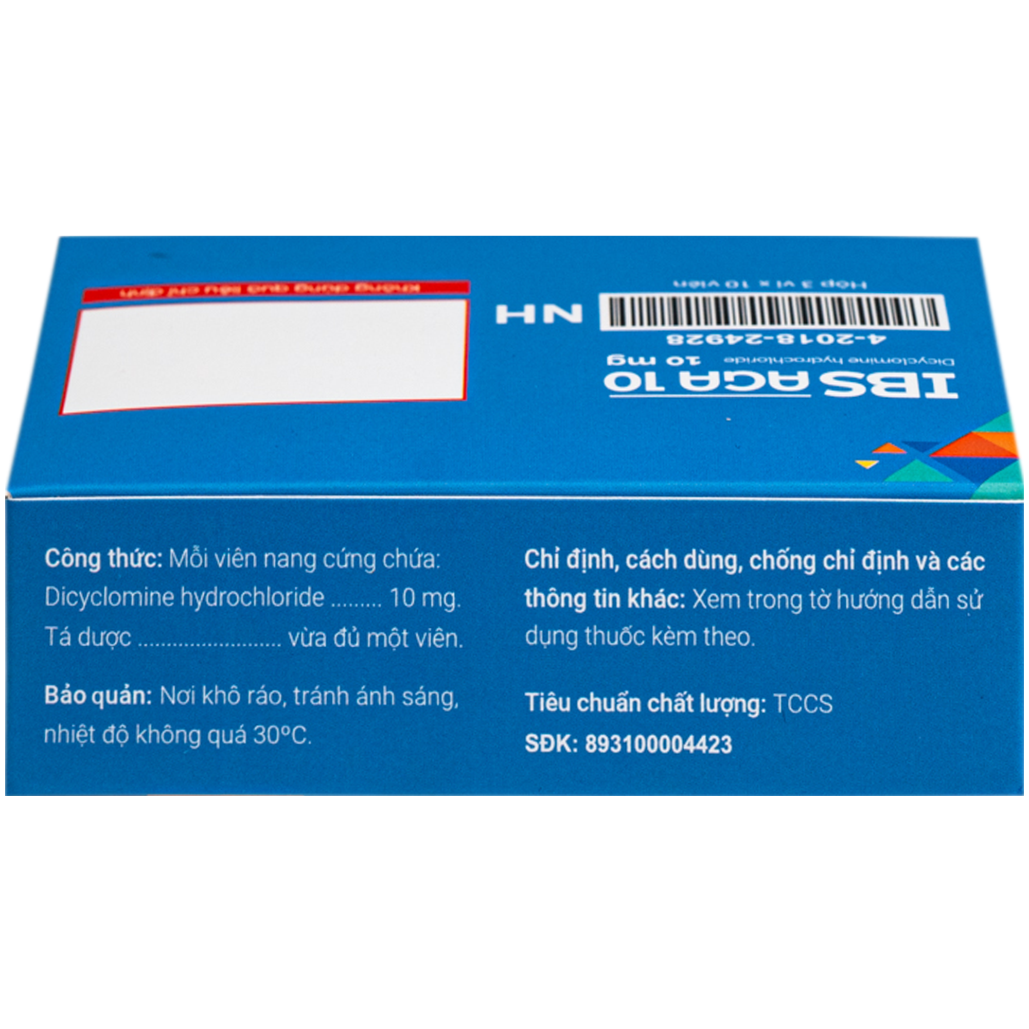 Hình ảnh Thuốc Ibsaga 10mg Liviat chống co thắt cơ (3 vỉ x 10 viên)
