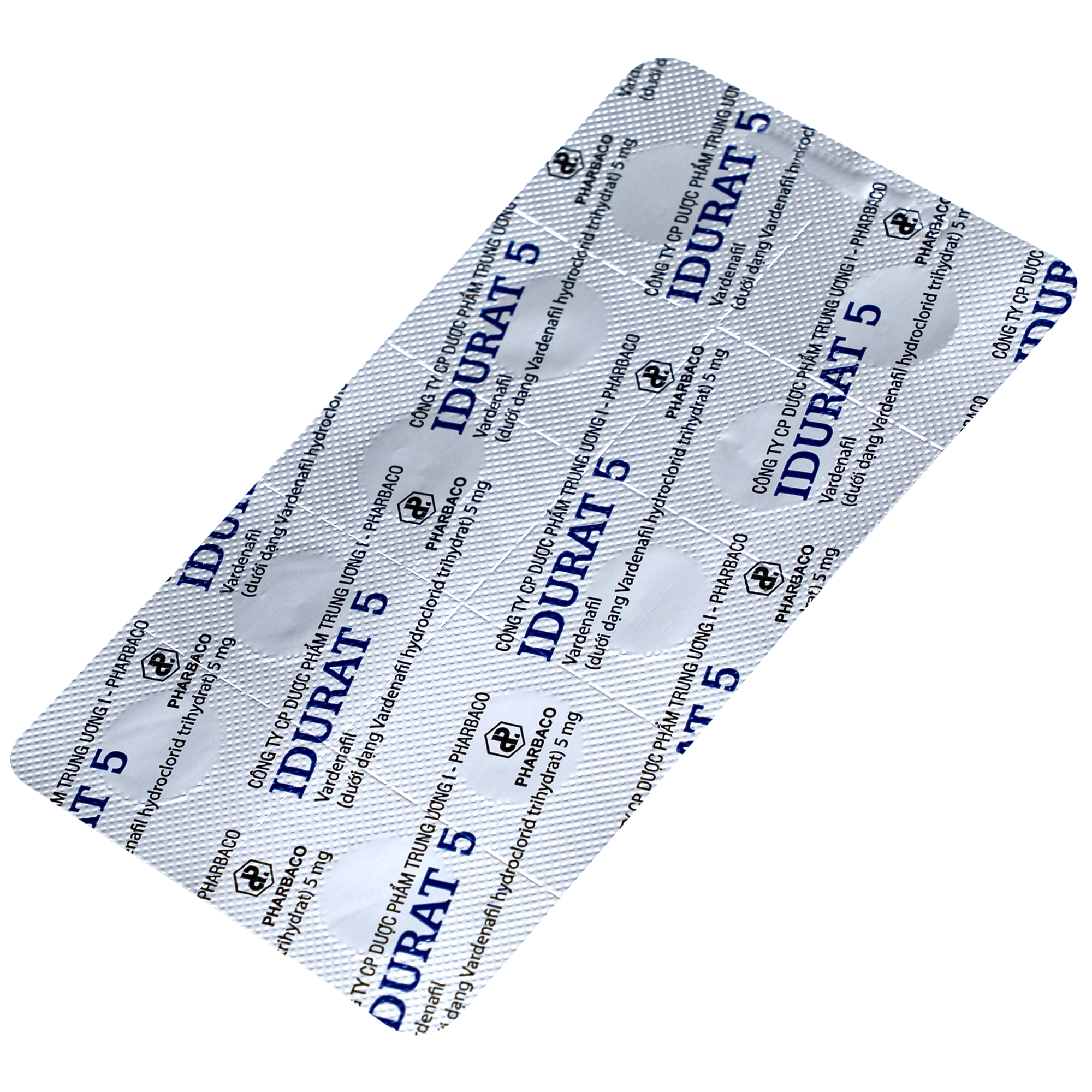 Hình ảnh Thuốc Idurat 5mg Pharbaco điều trị rối loạn cương dương (3 vỉ x 10 viên)