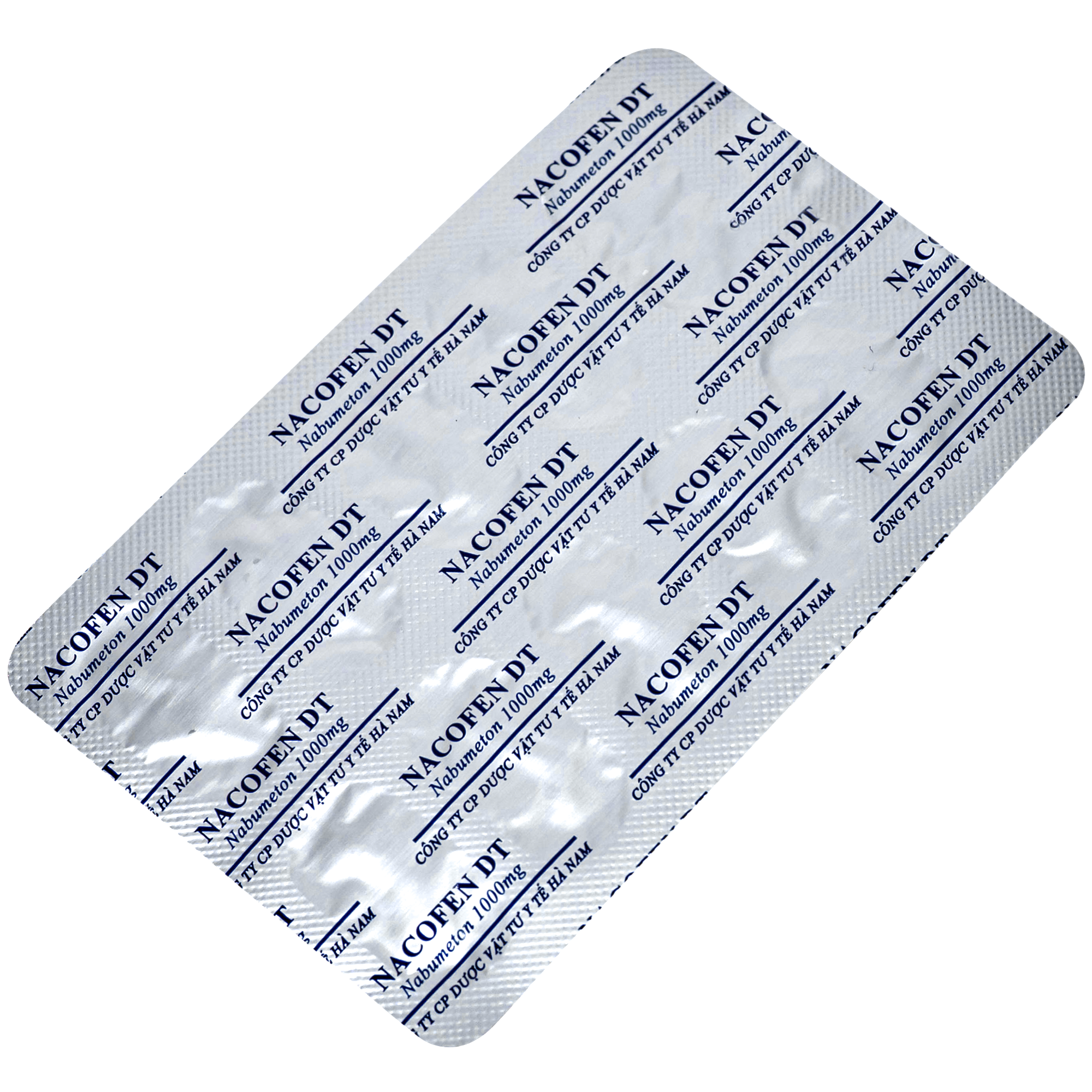 Hình ảnh Thuốc Nacofen DT 1000mg Hà Nam điều trị các triệu chứng kéo dài của viêm khớp mạn tính (3 vỉ x 10 viên)