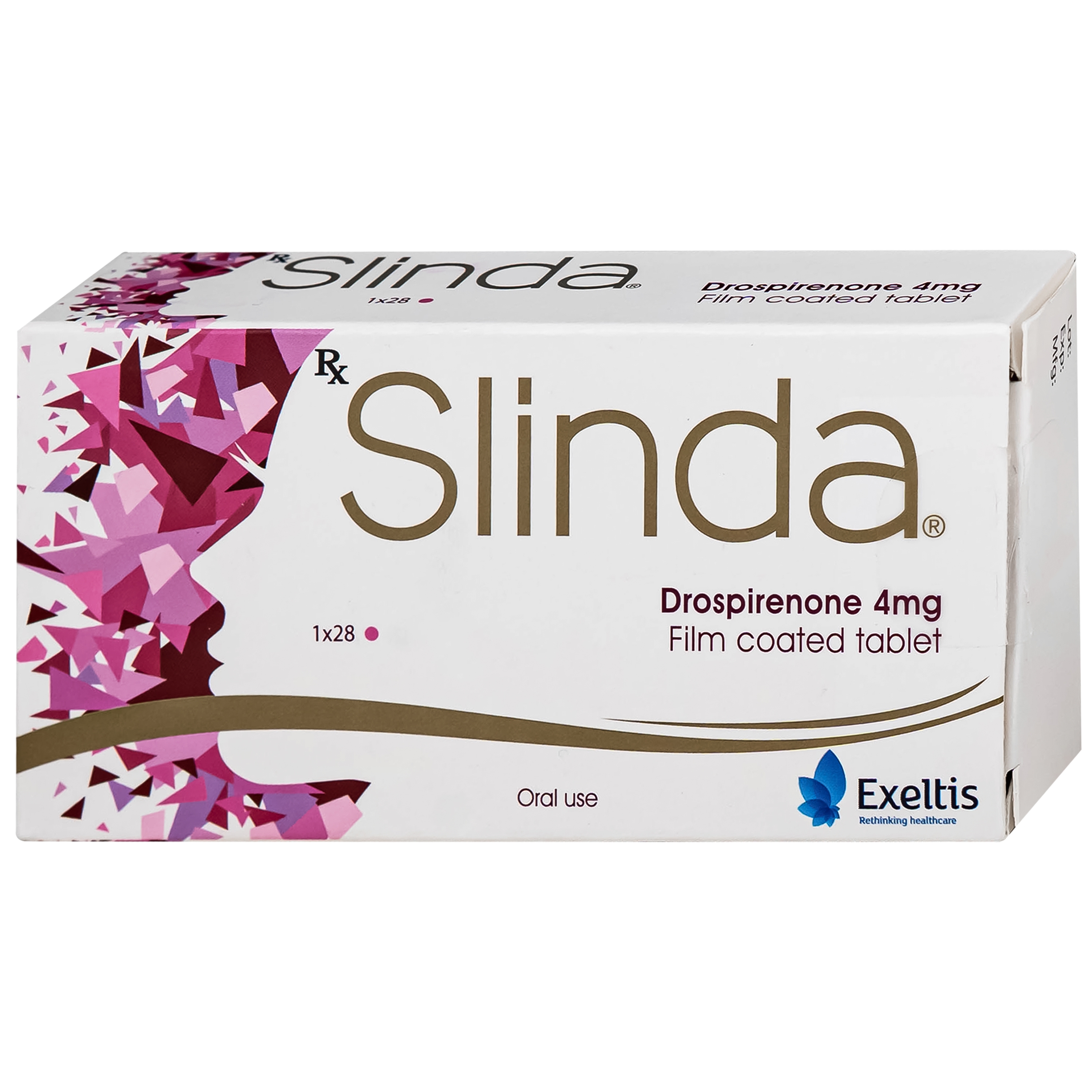 Hình ảnh Thuốc ngừa thai hàng ngày Slinda 4mg Exeltis không chứa estrogen, dùng được cho phụ nữ cho con bú (1 vỉ x 28 viên)