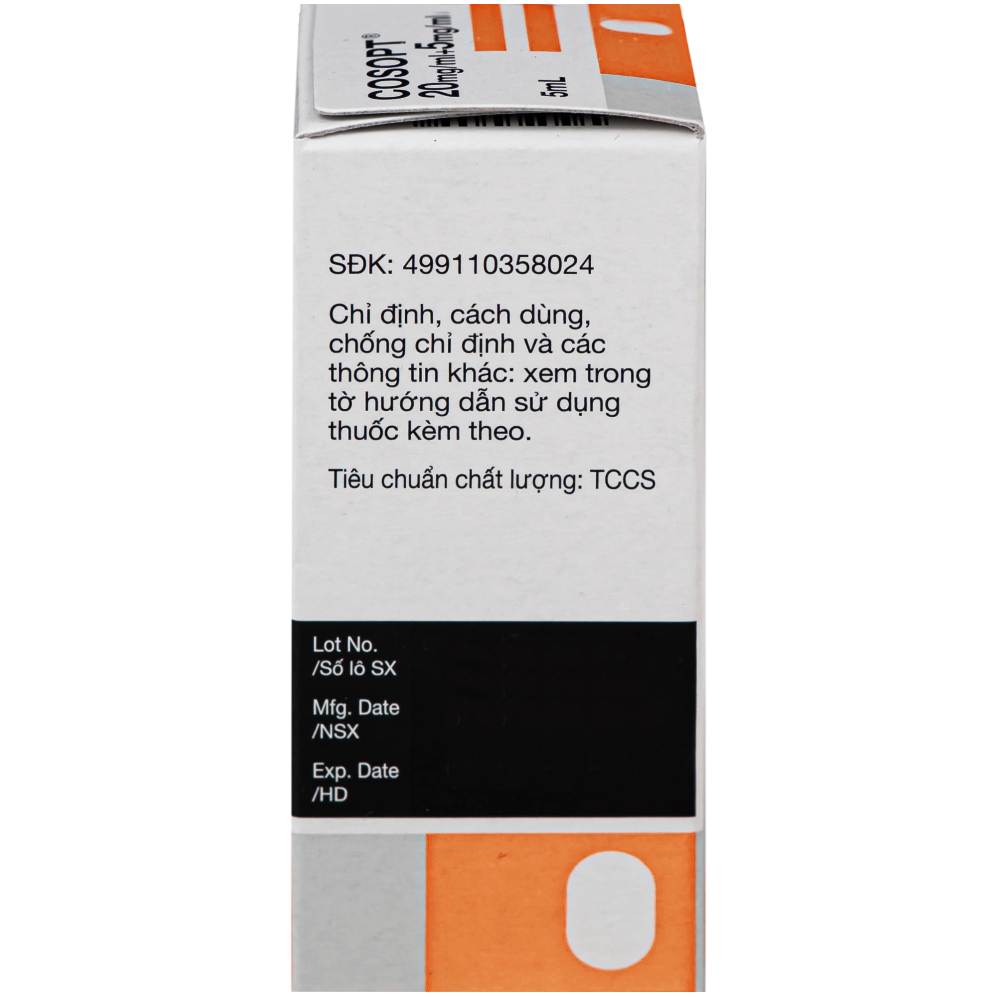 Hình ảnh Thuốc nhỏ mắt Cosopt Santen điều trị tăng nhãn áp, giảm áp lực nội nhãn (5ml)