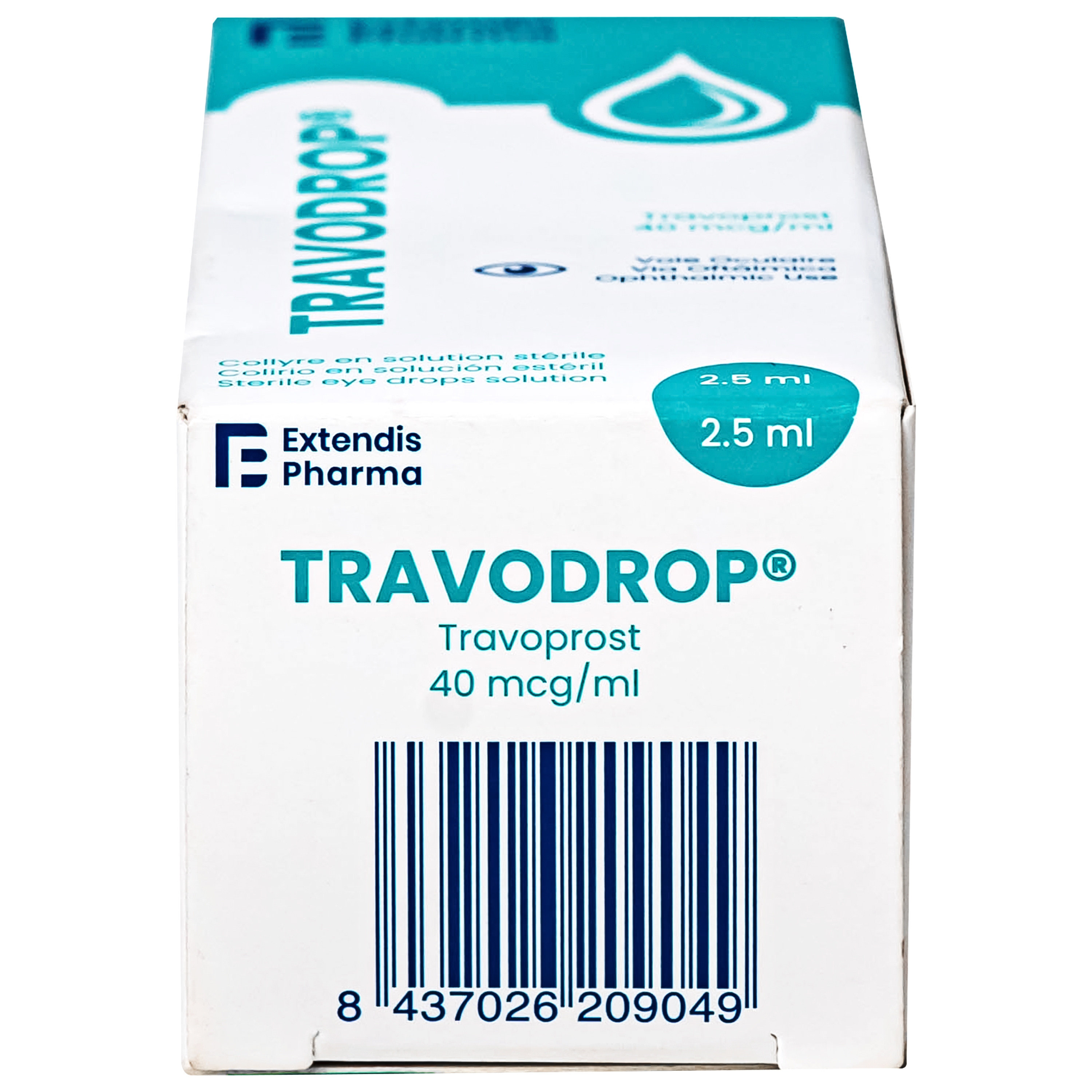 Hình ảnh Thuốc nhỏ mắt Travodrop Rafarm điều trị tăng nhãn áp và Glocom (2.5ml)