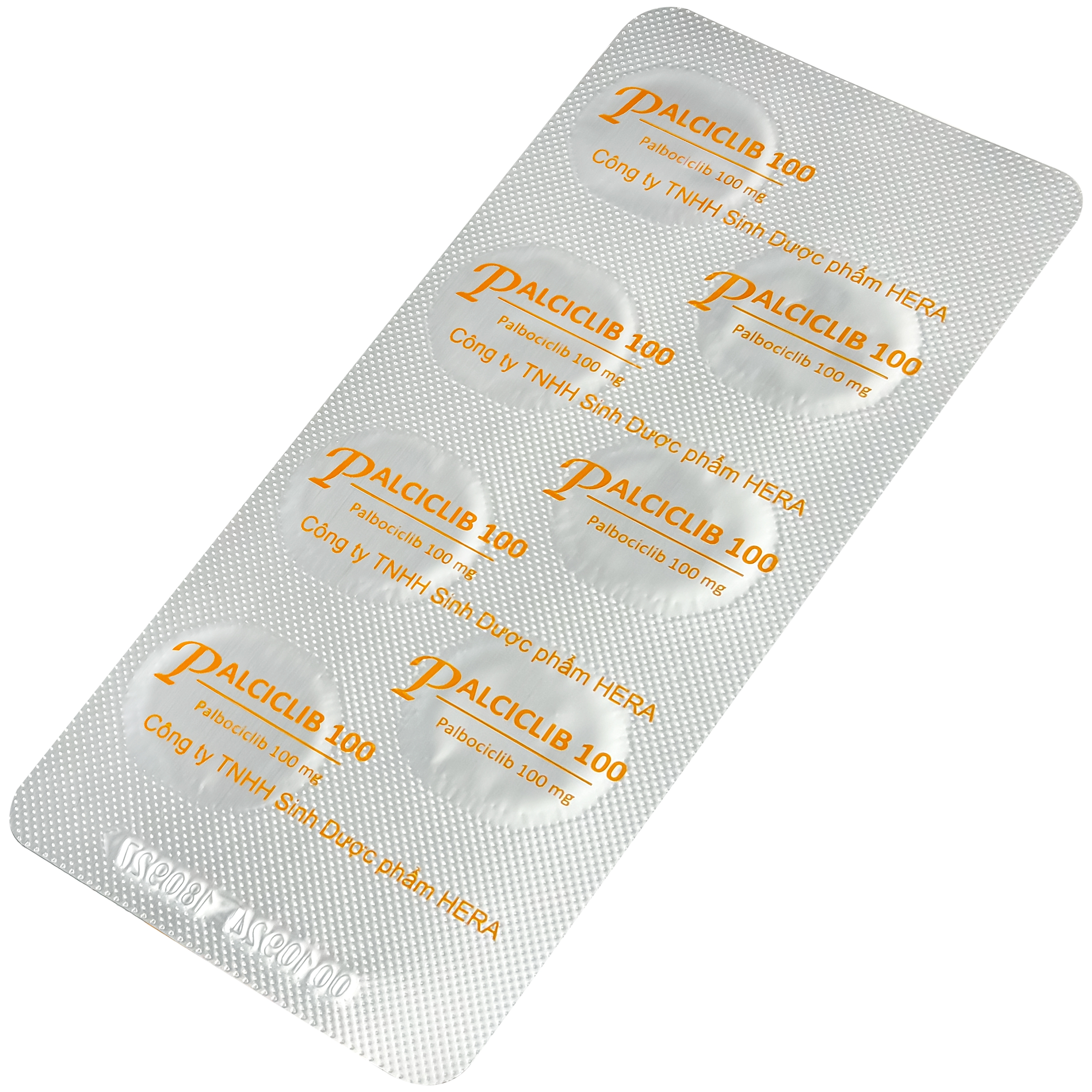 Hình ảnh Thuốc Palciclib cap 100mg Herabiopharm điều trị ung thư vú (3 vỉ x 7 viên)
