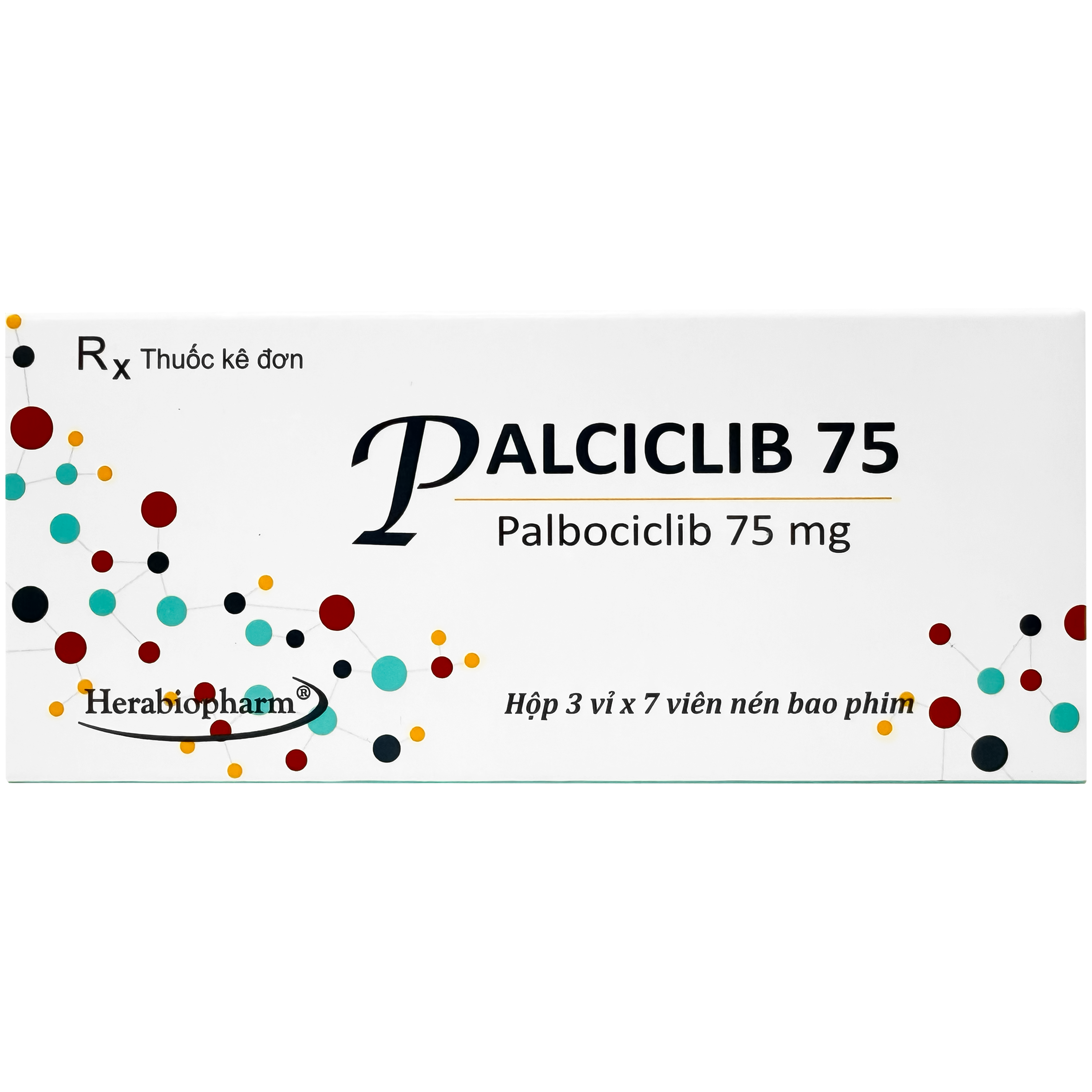 Hình ảnh Thuốc Palciclib cap 75mg điều trị ung thư vú (3 vỉ x 7 viên)