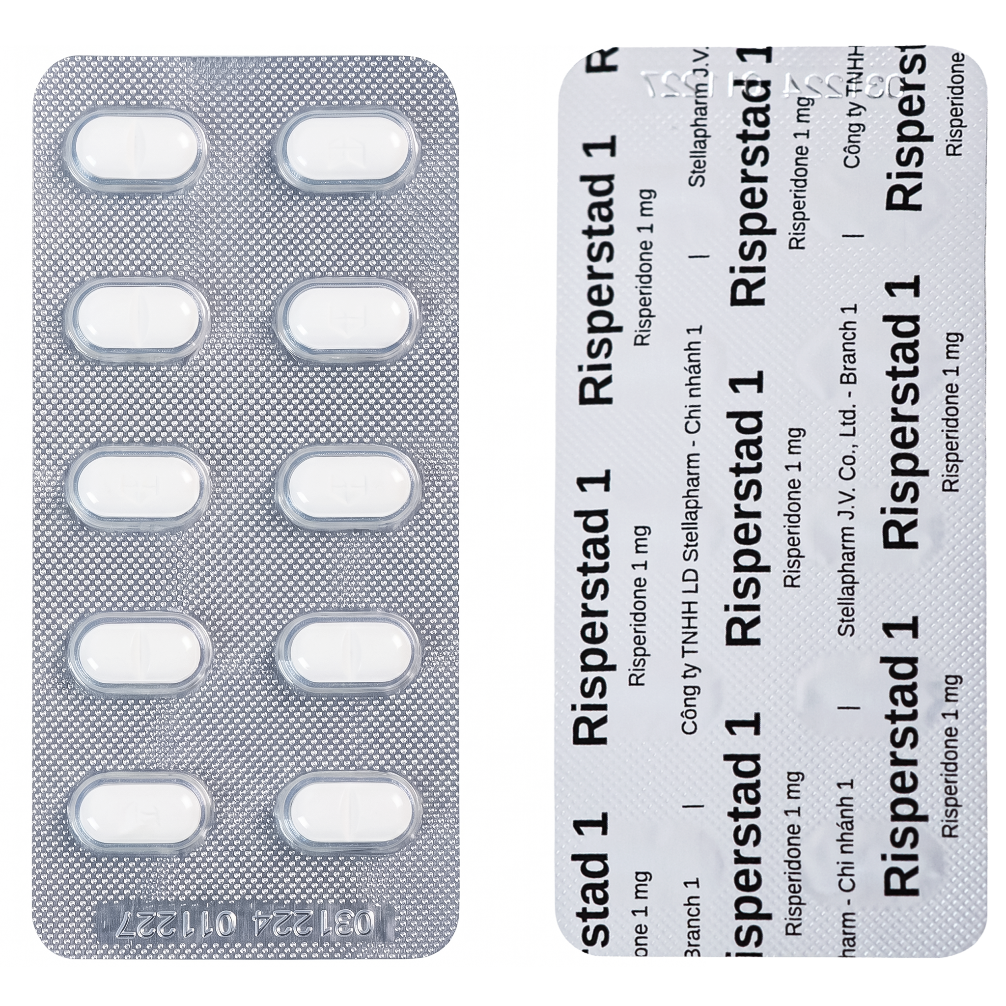 Hình ảnh Thuốc Risperstad 1 Stella điều trị bệnh tâm thần phân liệt (6 vỉ x 10 viên)