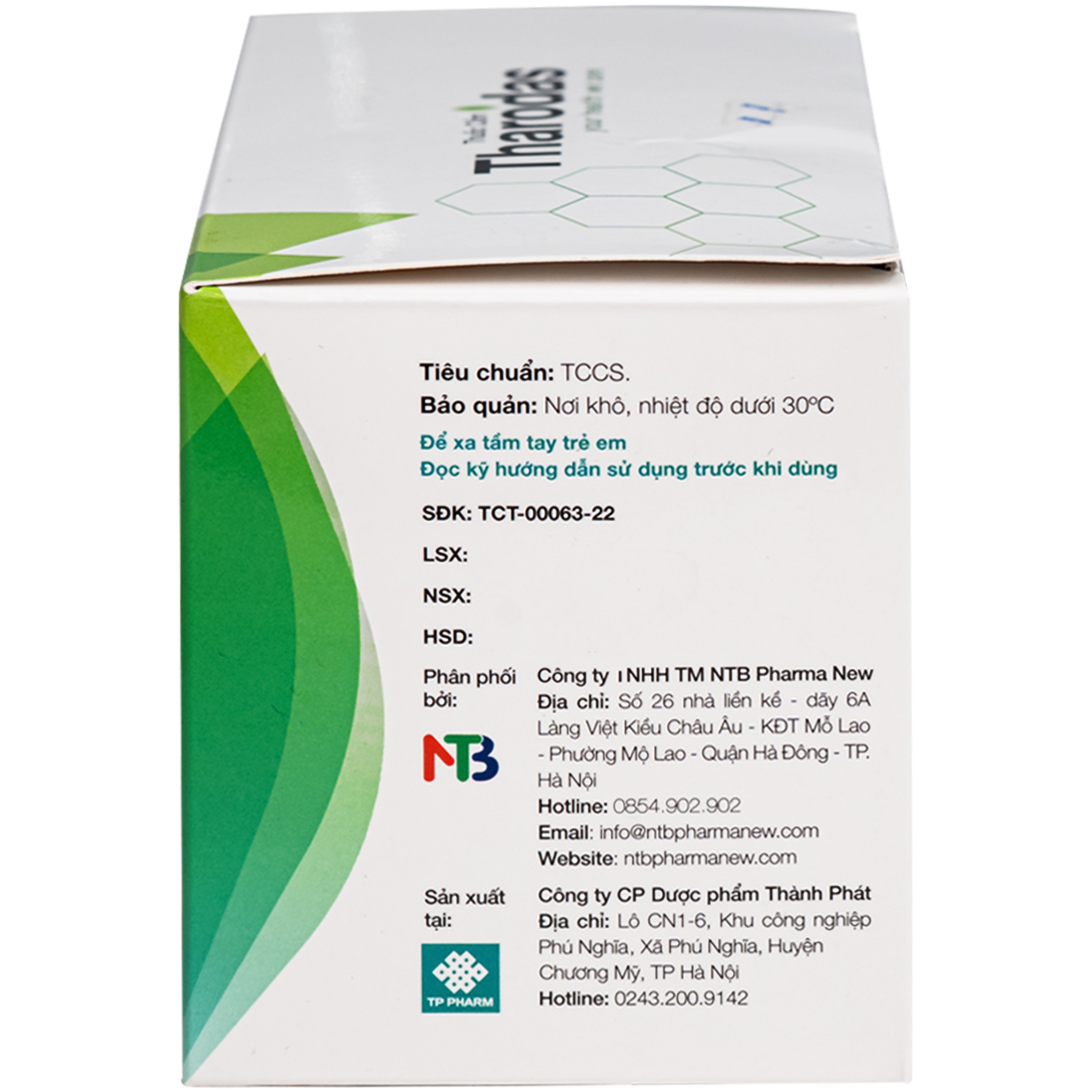Hình ảnh Thuốc Tharodas Tp pharm hỗ trợ hoạt huyết, bồi bổ khí huyết cho người bệnh( 30 gói x 3g )