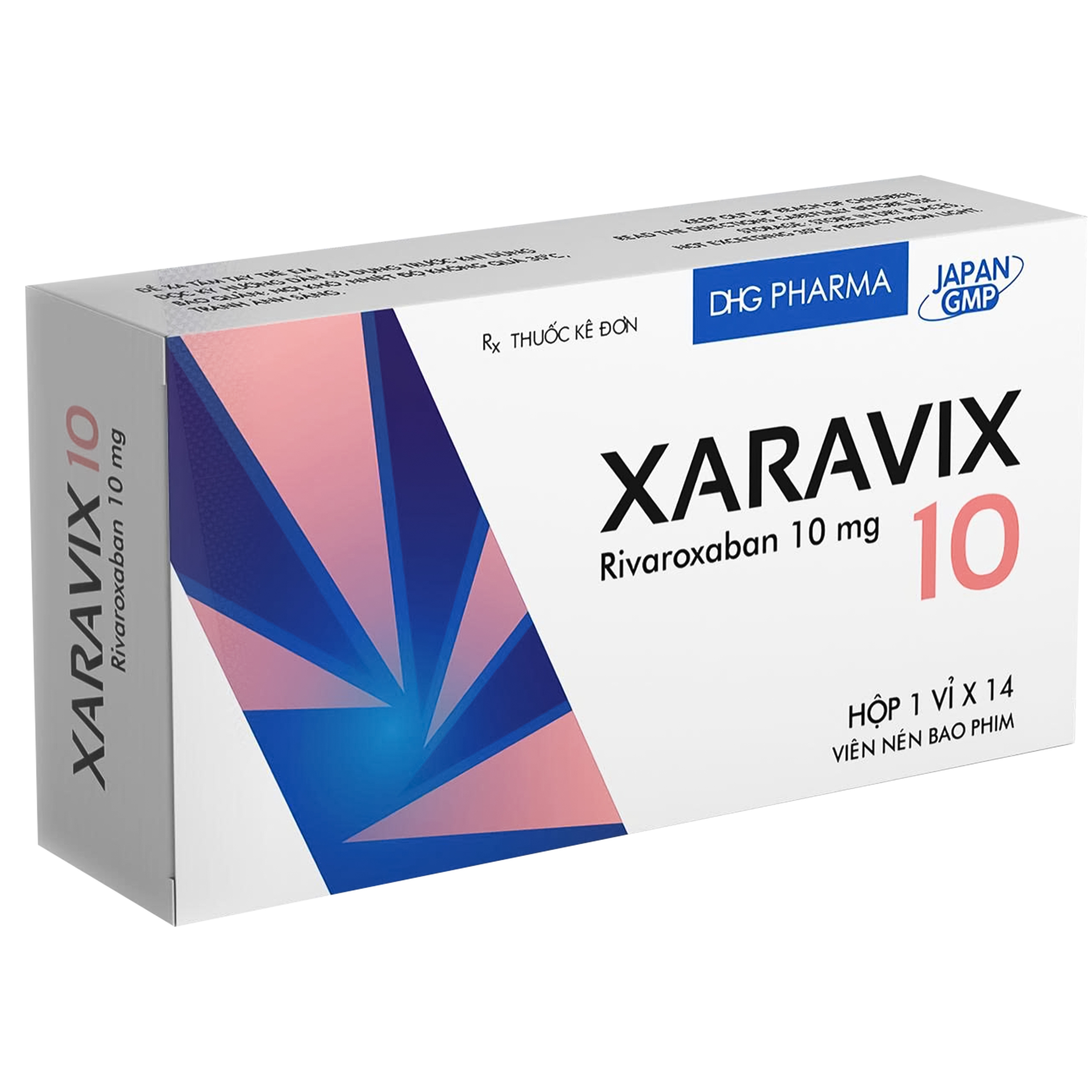 Hình ảnh Thuốc Xaravix 10 Dhg Pharma phòng ngừa thuyên tắc huyết khối tĩnh mạch (1 vỉ x 14 viên)