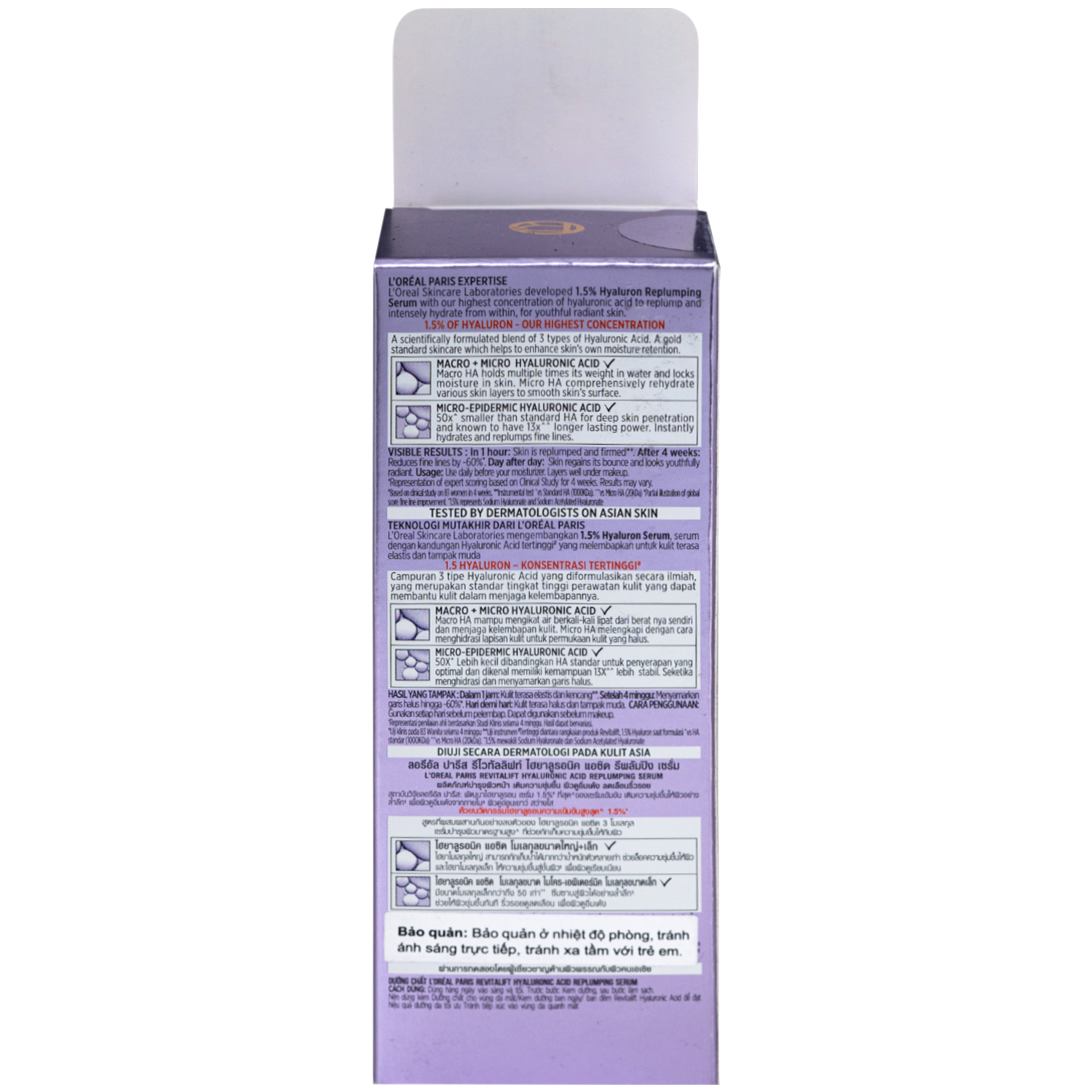 Hình ảnh Tinh chất cấp ẩm căng mịn sáng da L'Oréal Revitalift Hyaluronic Acid (30ml)