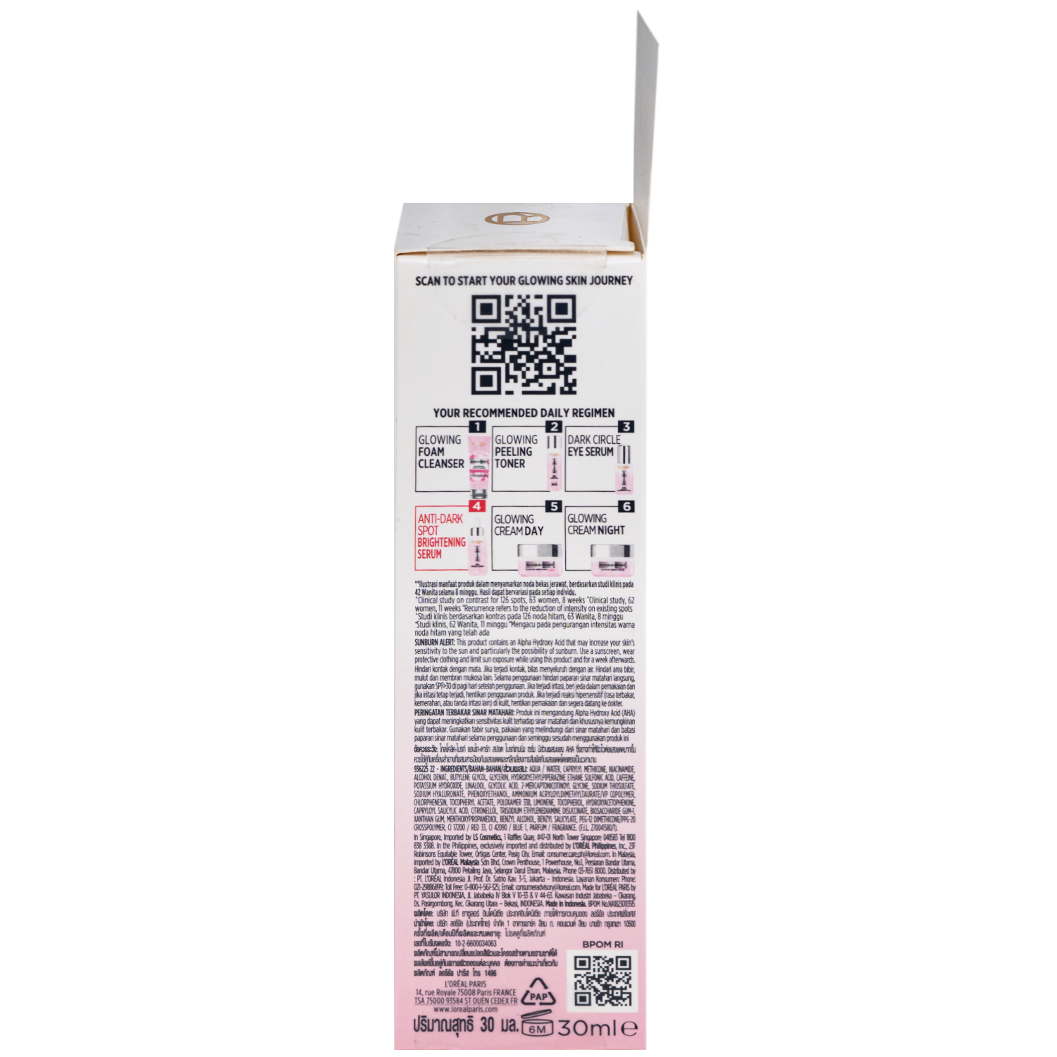 Hình ảnh Tinh chất dưỡng sáng da giảm thâm mụn L'Oréal Glycolic Bright (30ml)