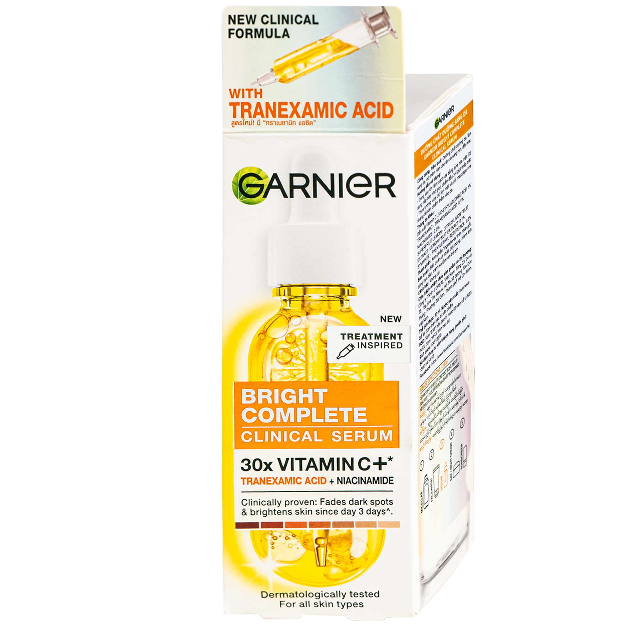 Hình ảnh Tinh chất dưỡng sáng da, mờ thâm Garnier Bright Complete Clinical Serum (30ml)