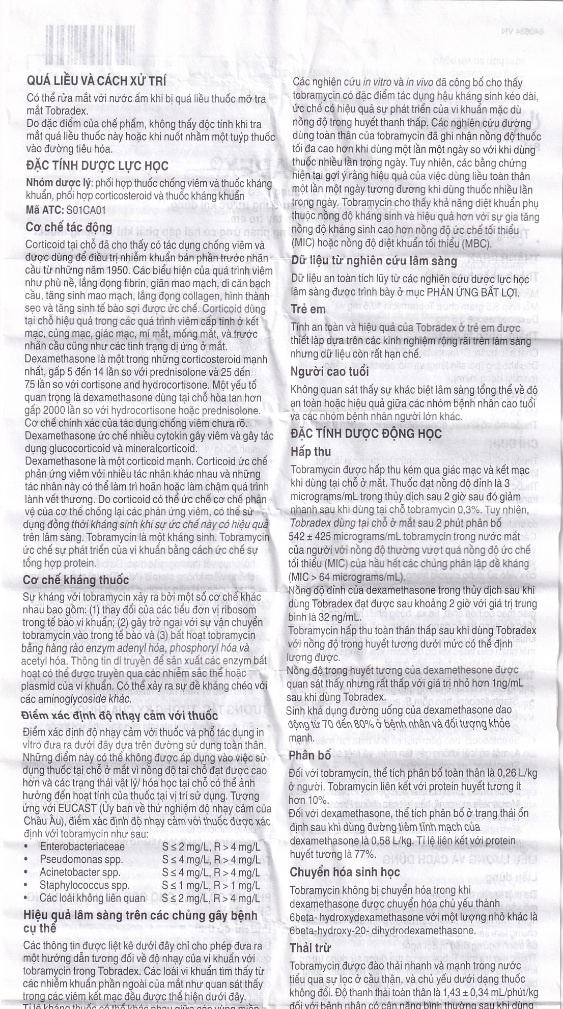 Hình ảnh Thuốc mỡ tra mắt TobraDex Alcon điều trị viêm và nhiễm khuẩn (3,5g)